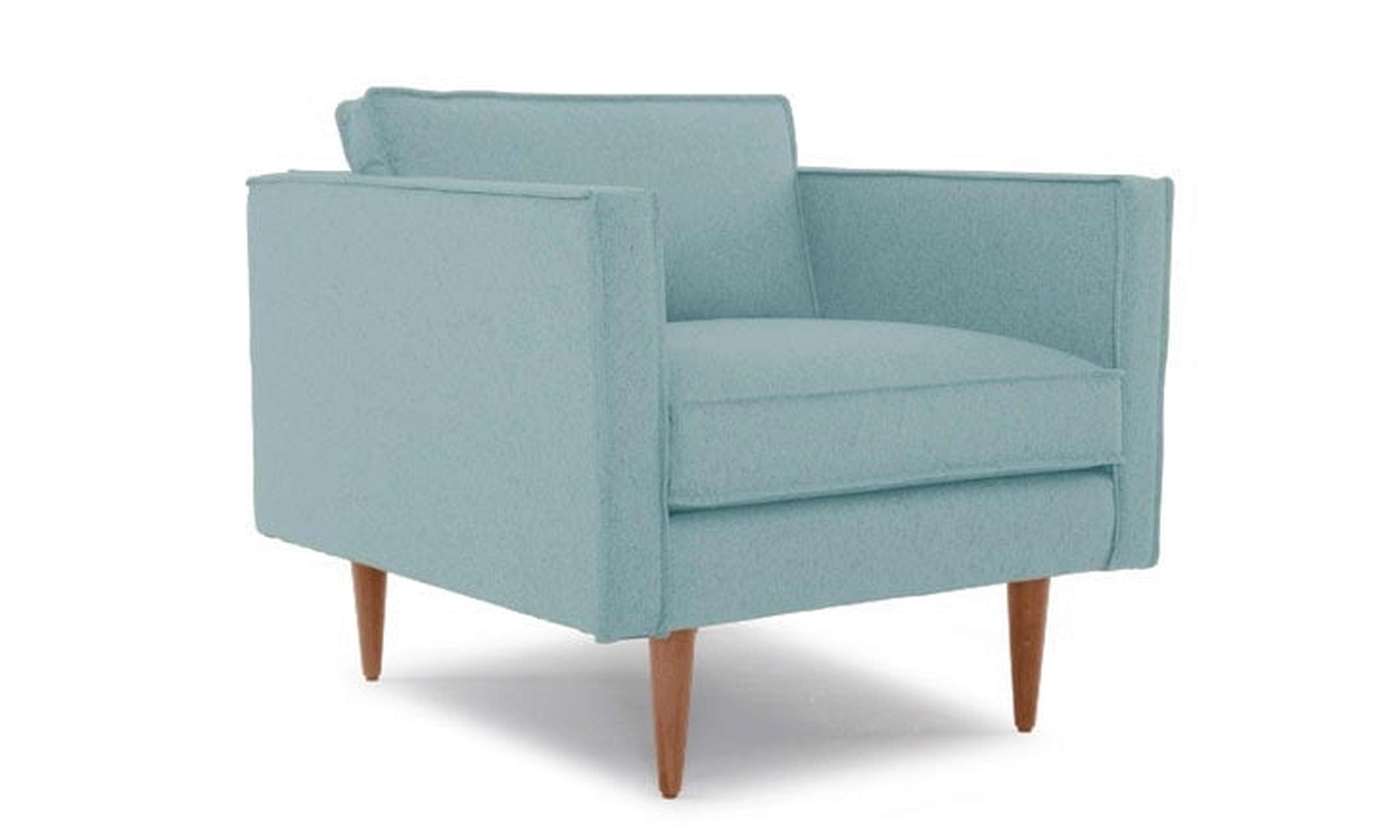 Blue Serena Mid Century Modern Chair - Impact Mist - Medium - Joybird
