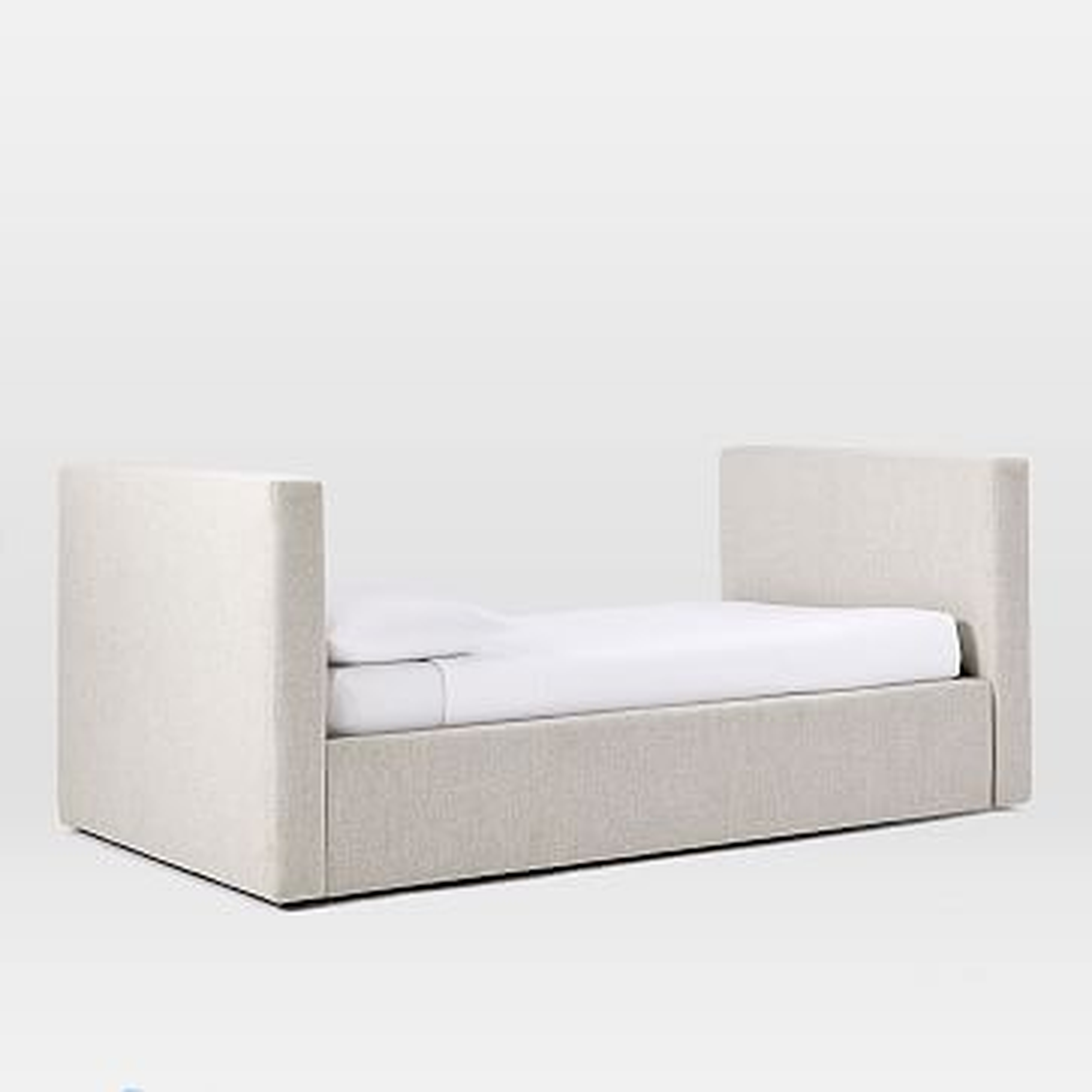Urban Daybed + Trundle, Twill, Stone - West Elm