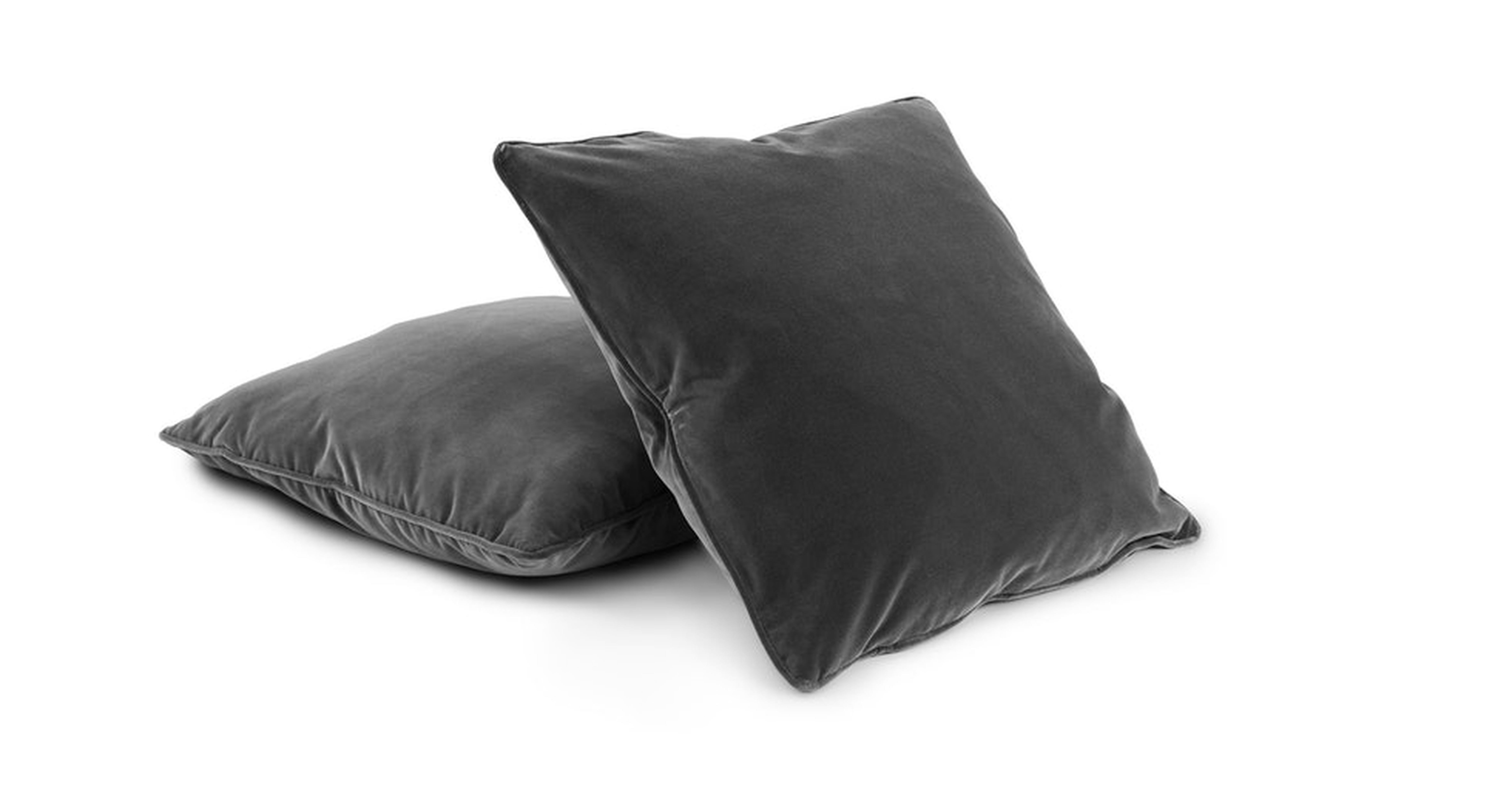 Lucca Shadow Gray Pillow Set of 2 - Article