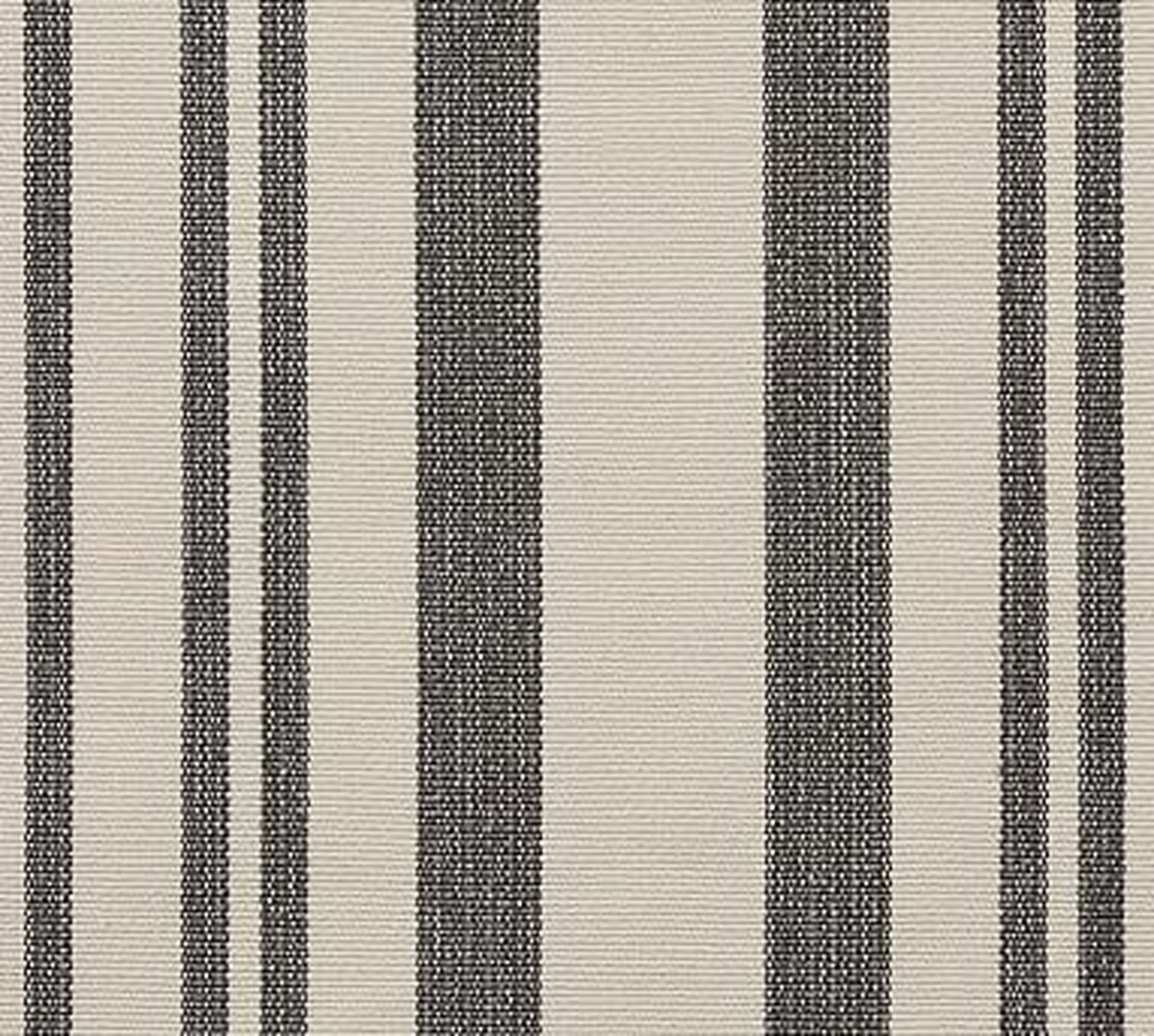 Fabric By The Yard, Antique Stripe Gray - Pottery Barn