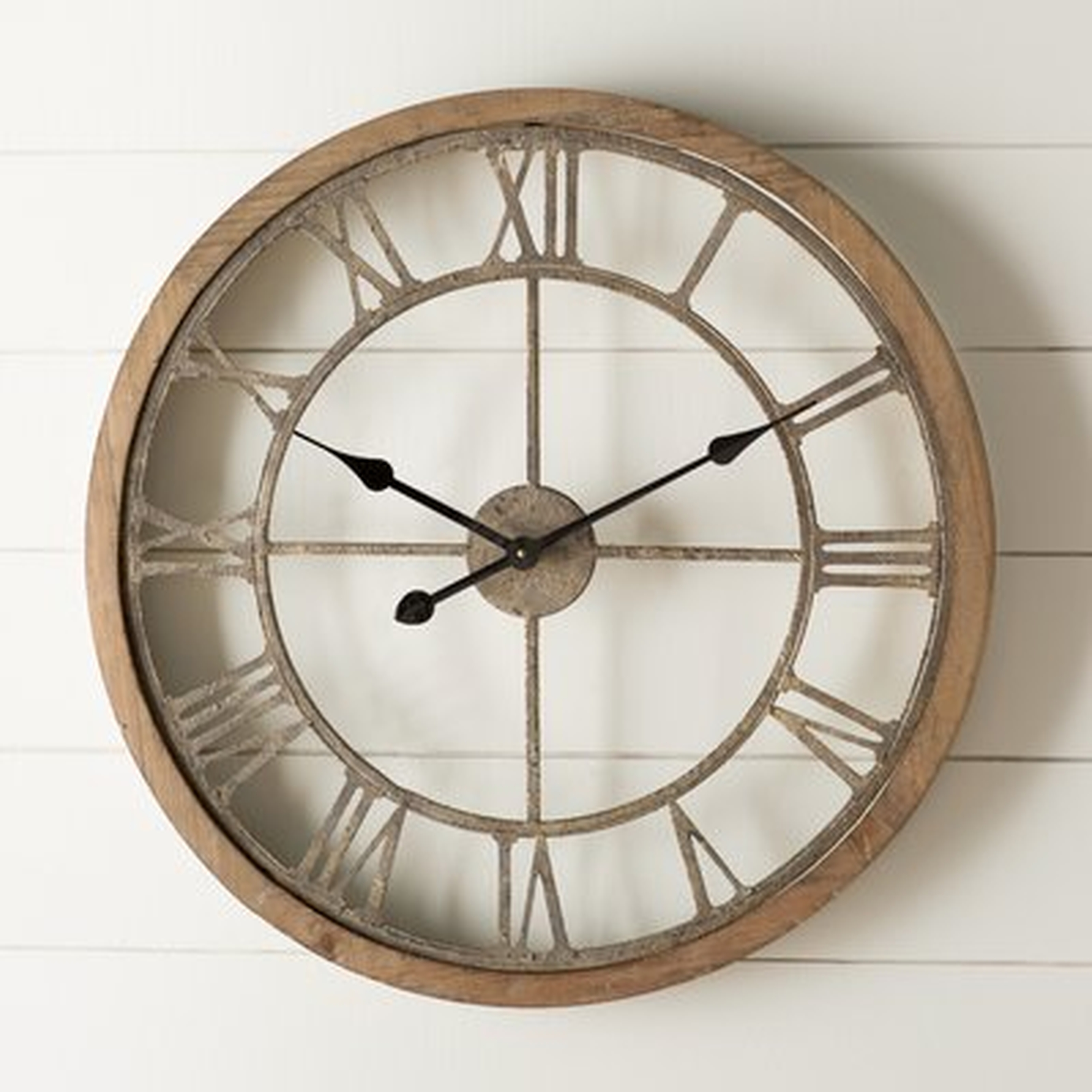 Natural Wood Wall Clock LARGE - Wayfair