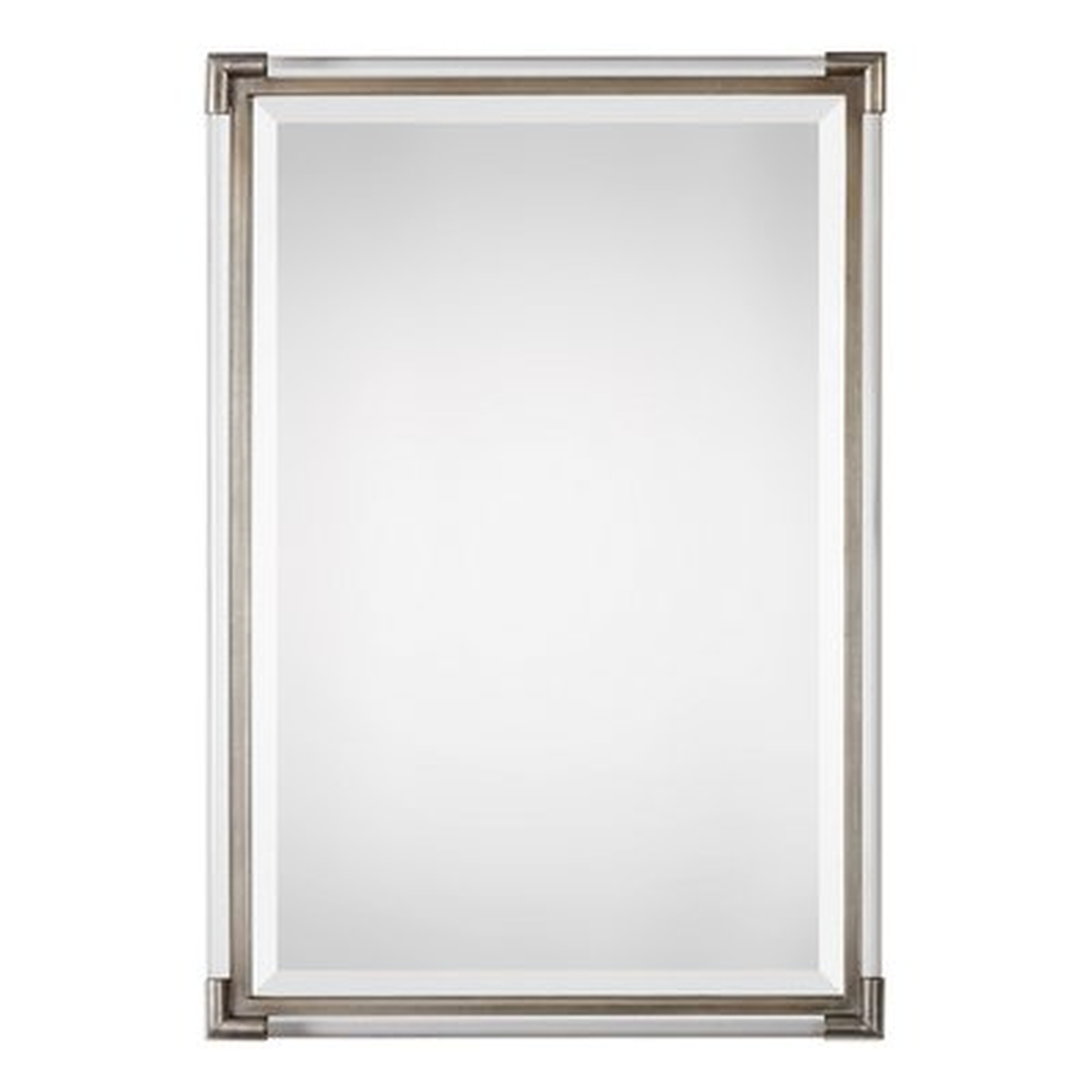 Marta Silver Frame Wall Mirror - Wayfair