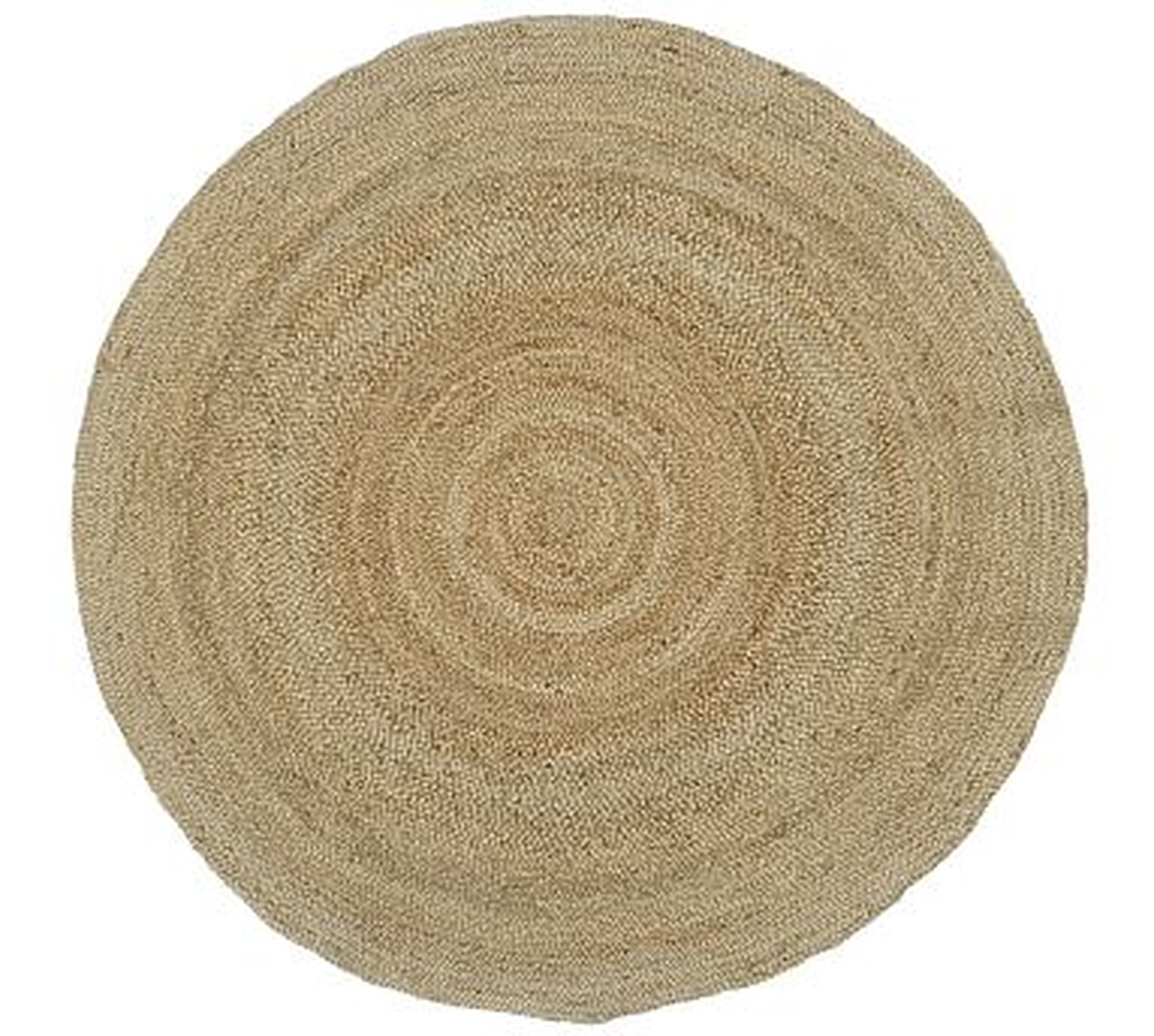 Round Jute Rug, 6', Natural - Pottery Barn