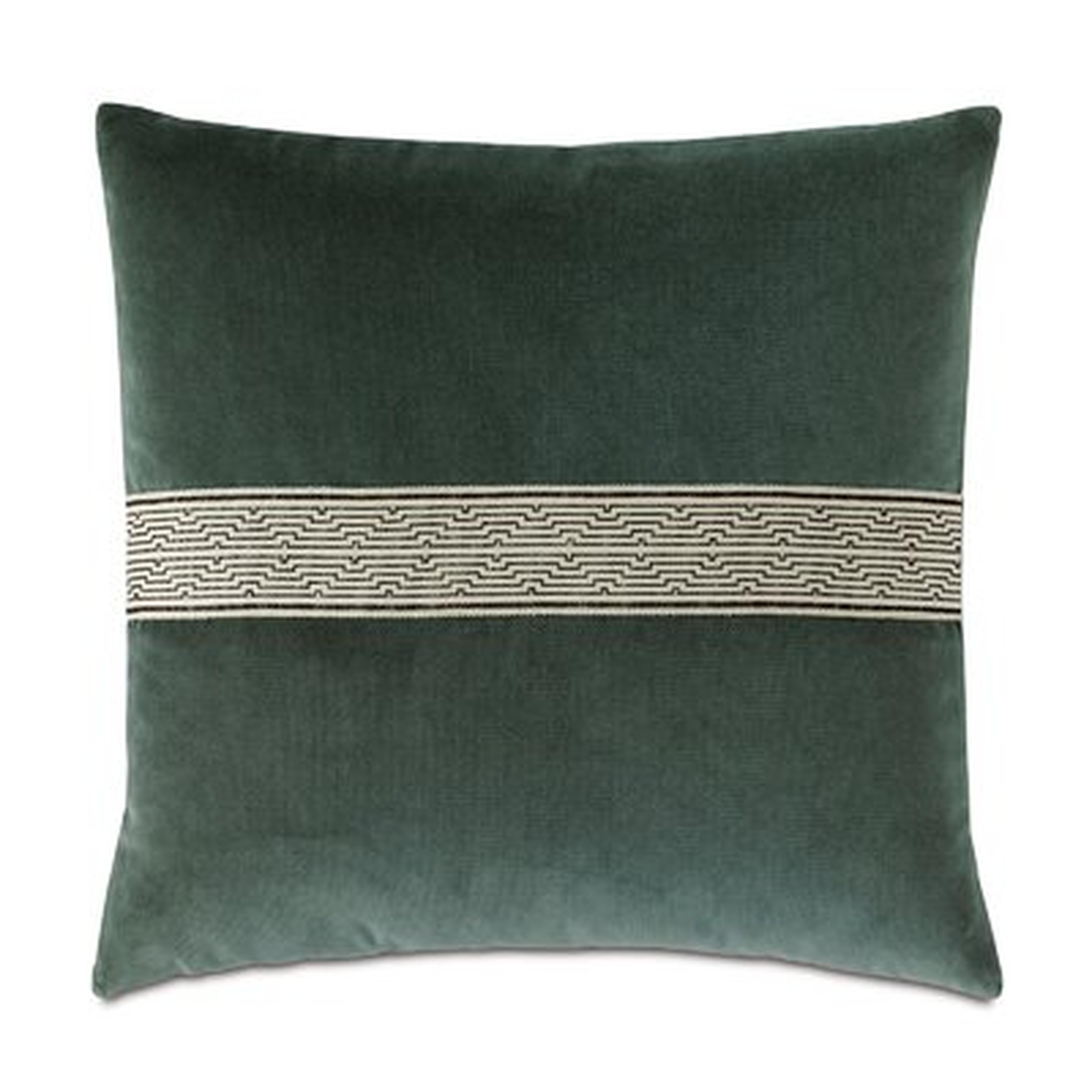 Carmine Forest Velvet Decorative Pillow In Green - Wayfair
