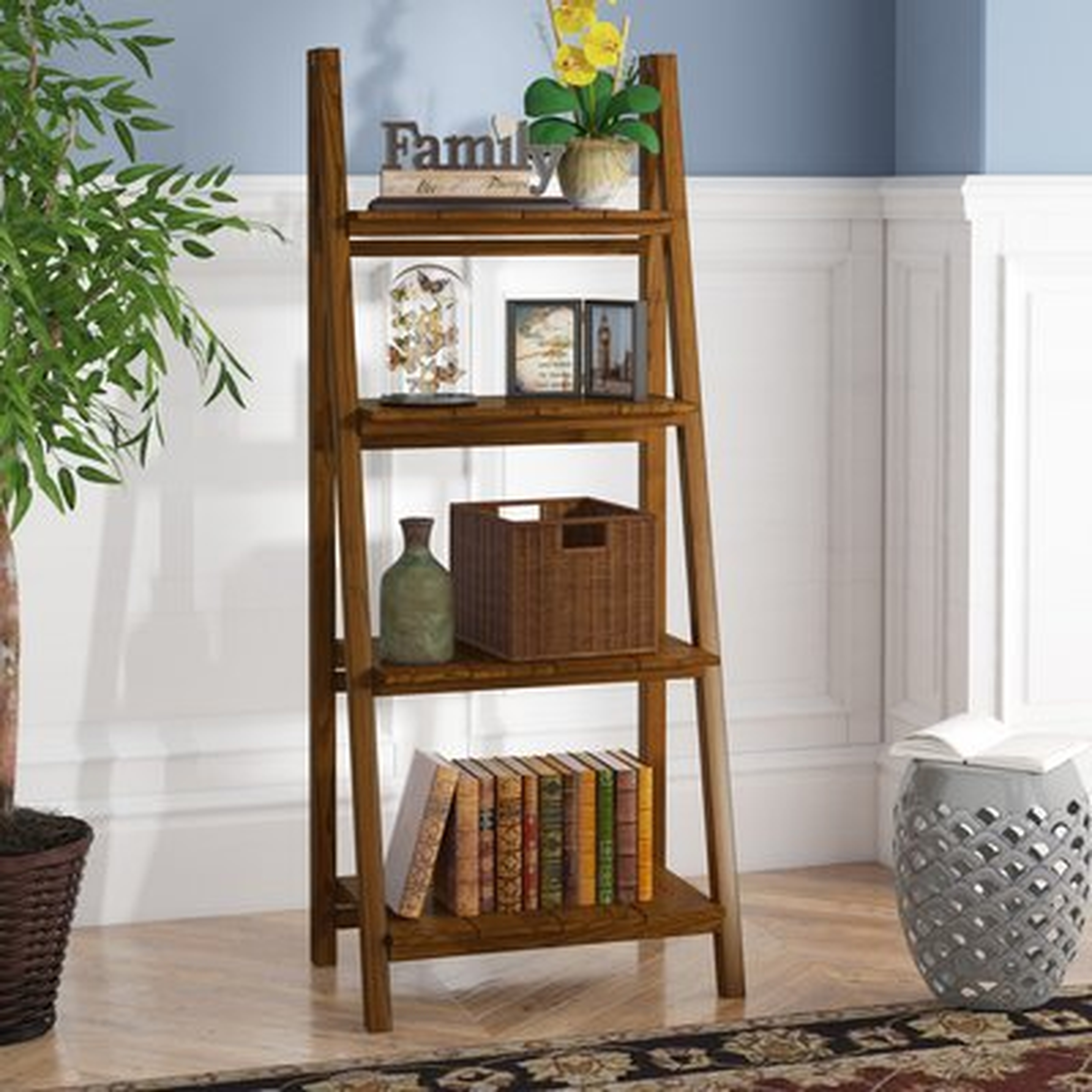 Bordelon Slatted Ladder Bookcase - Wayfair