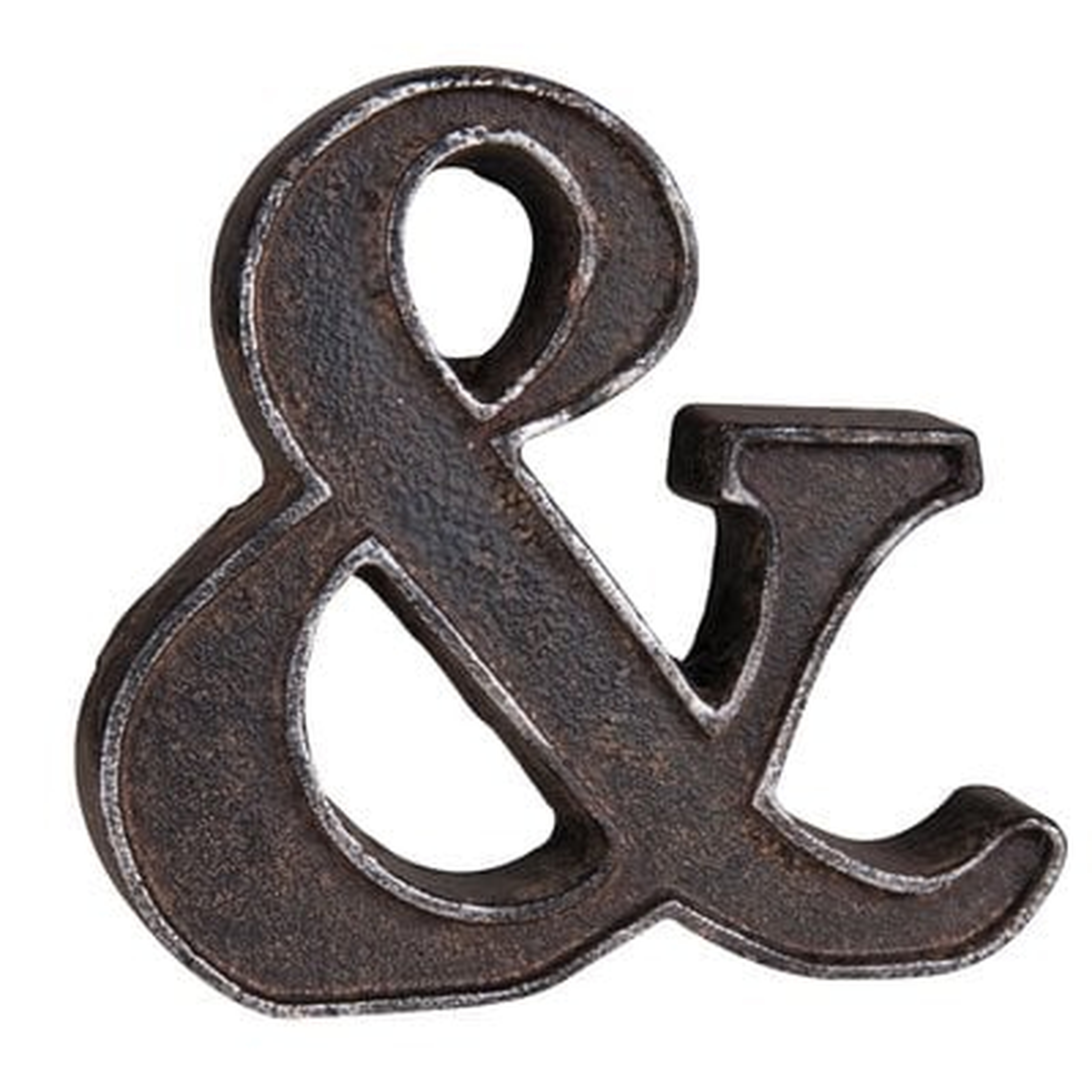 Rustic Ampersand Letter Block - Wayfair