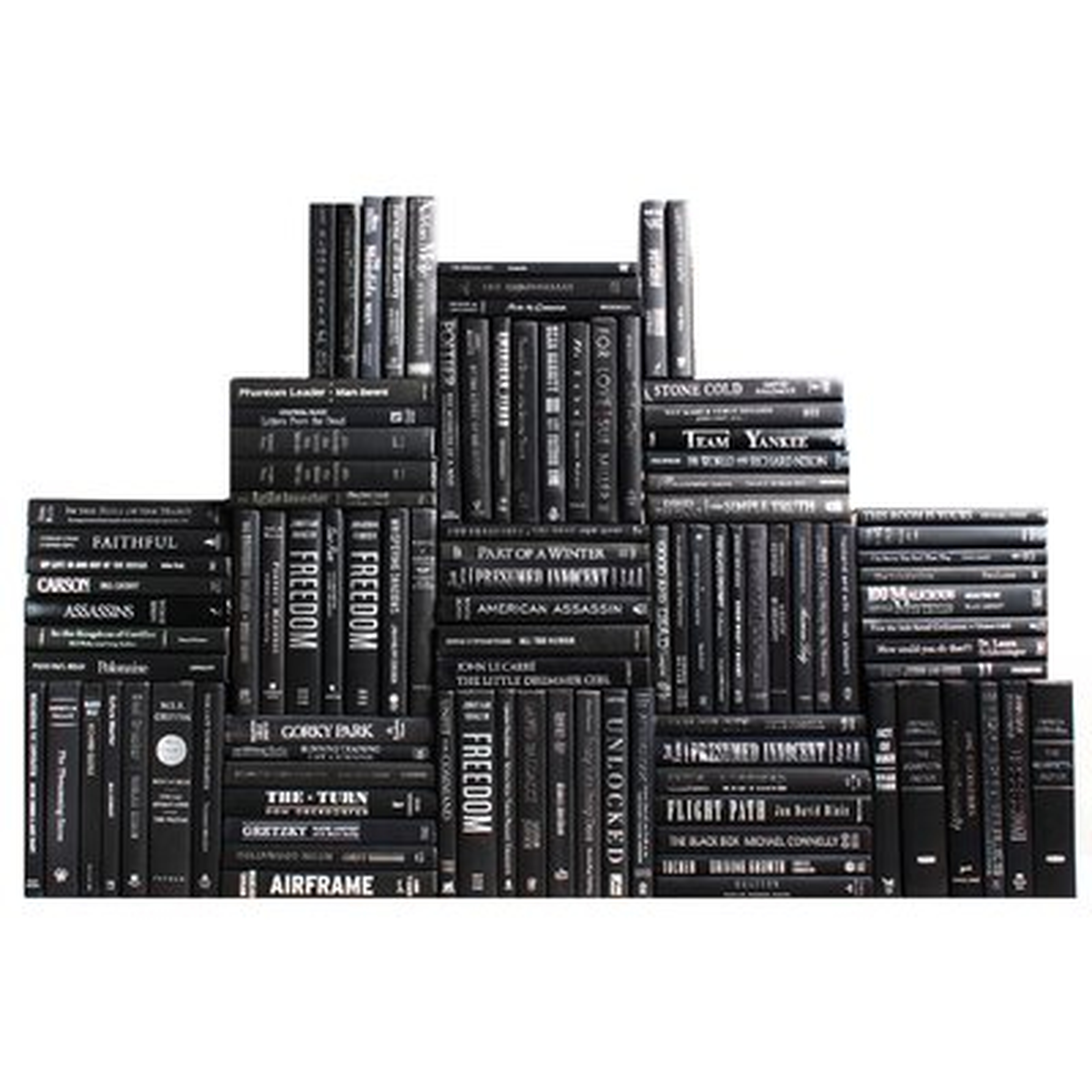Authentic Decorative Books - By Color Modern Deco Book Wall, Set of 100 (10 Linear Feet) - Wayfair