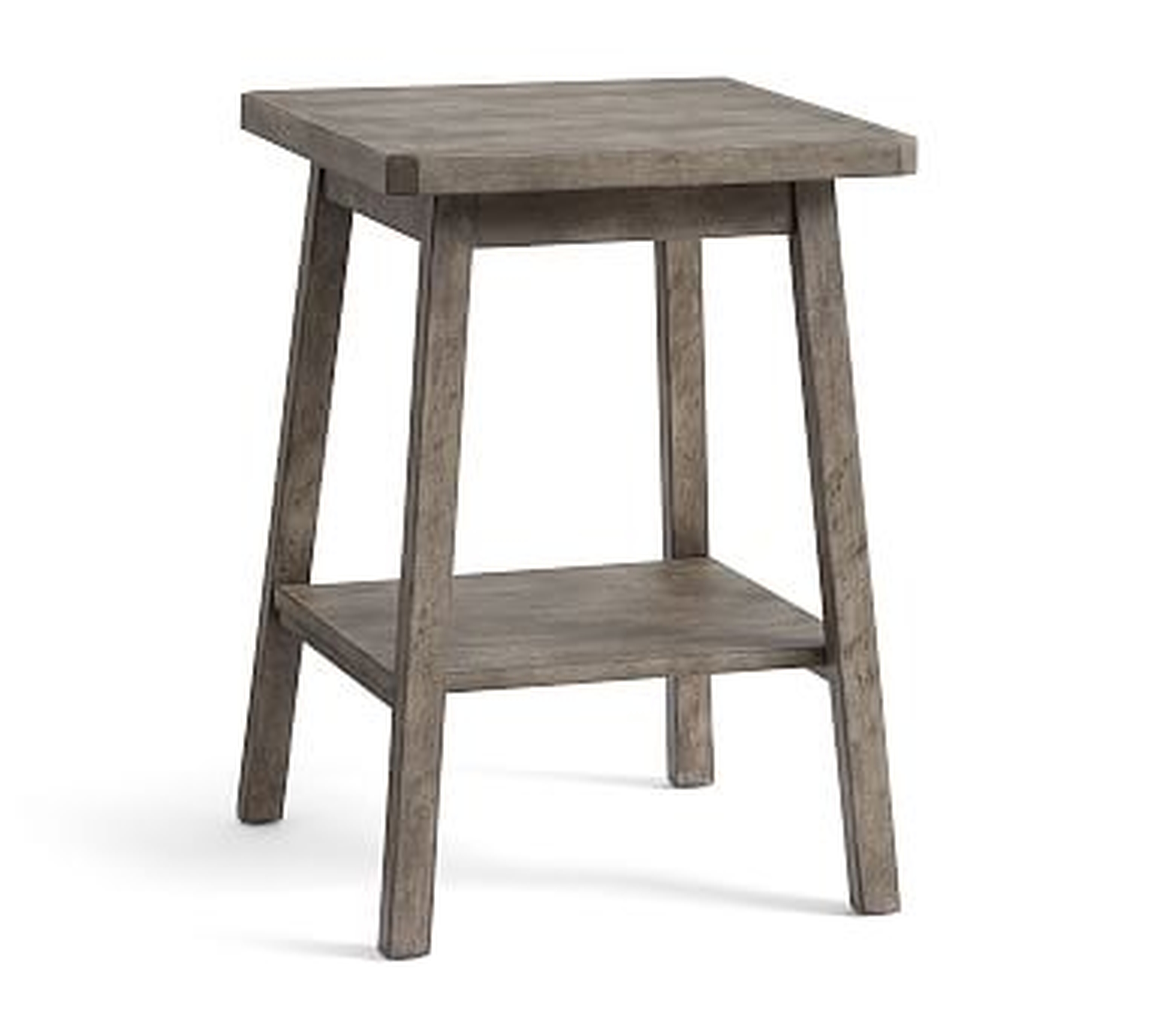 Mateo End Table, Salvaged Gray - Pottery Barn