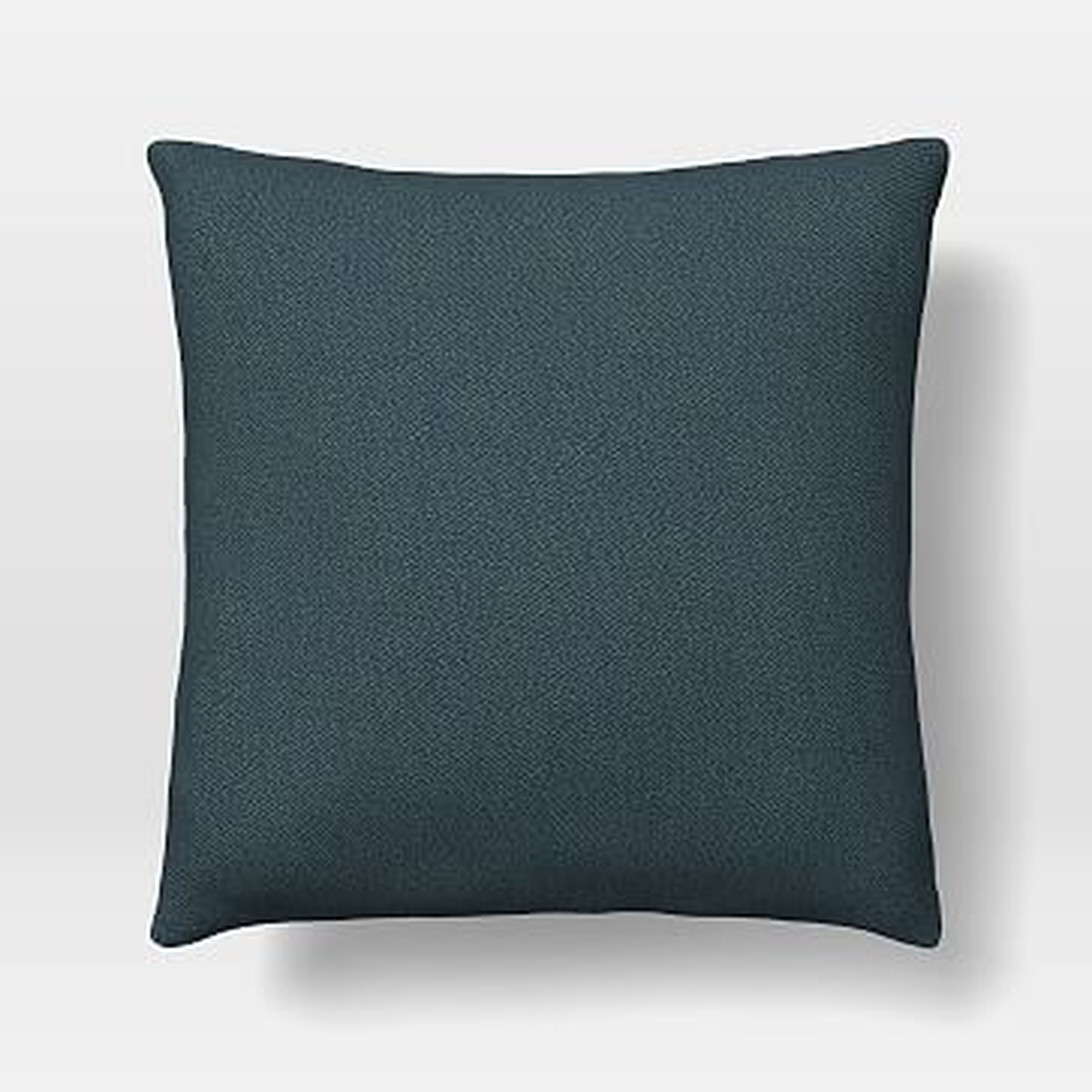 Upholstery Fabric Pillow Cover, 24"x 24" Pillow, Twill, Teal - West Elm