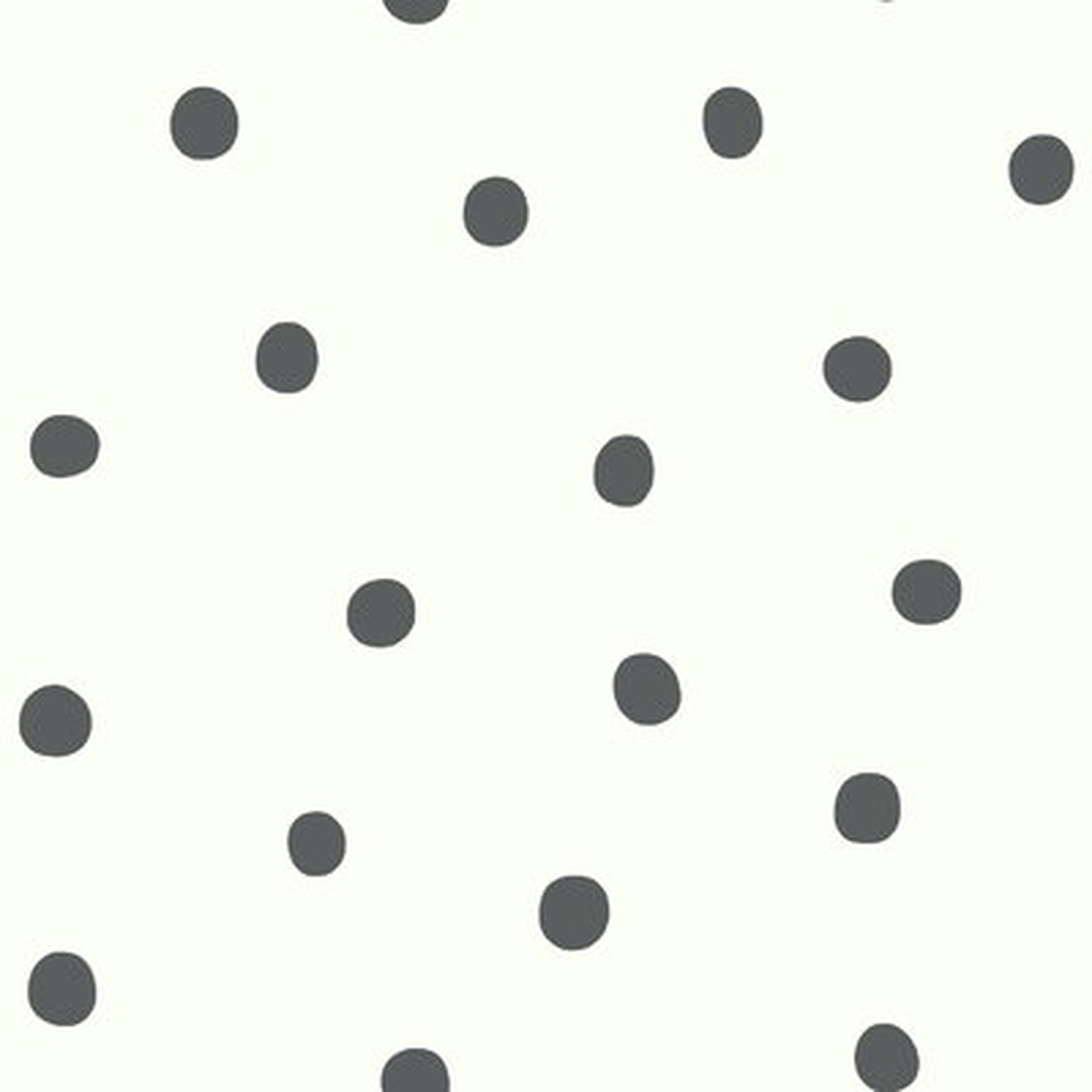 16.5' L x 20.5" W Polka Dot Peel and Stick Wallpaper Roll - AllModern