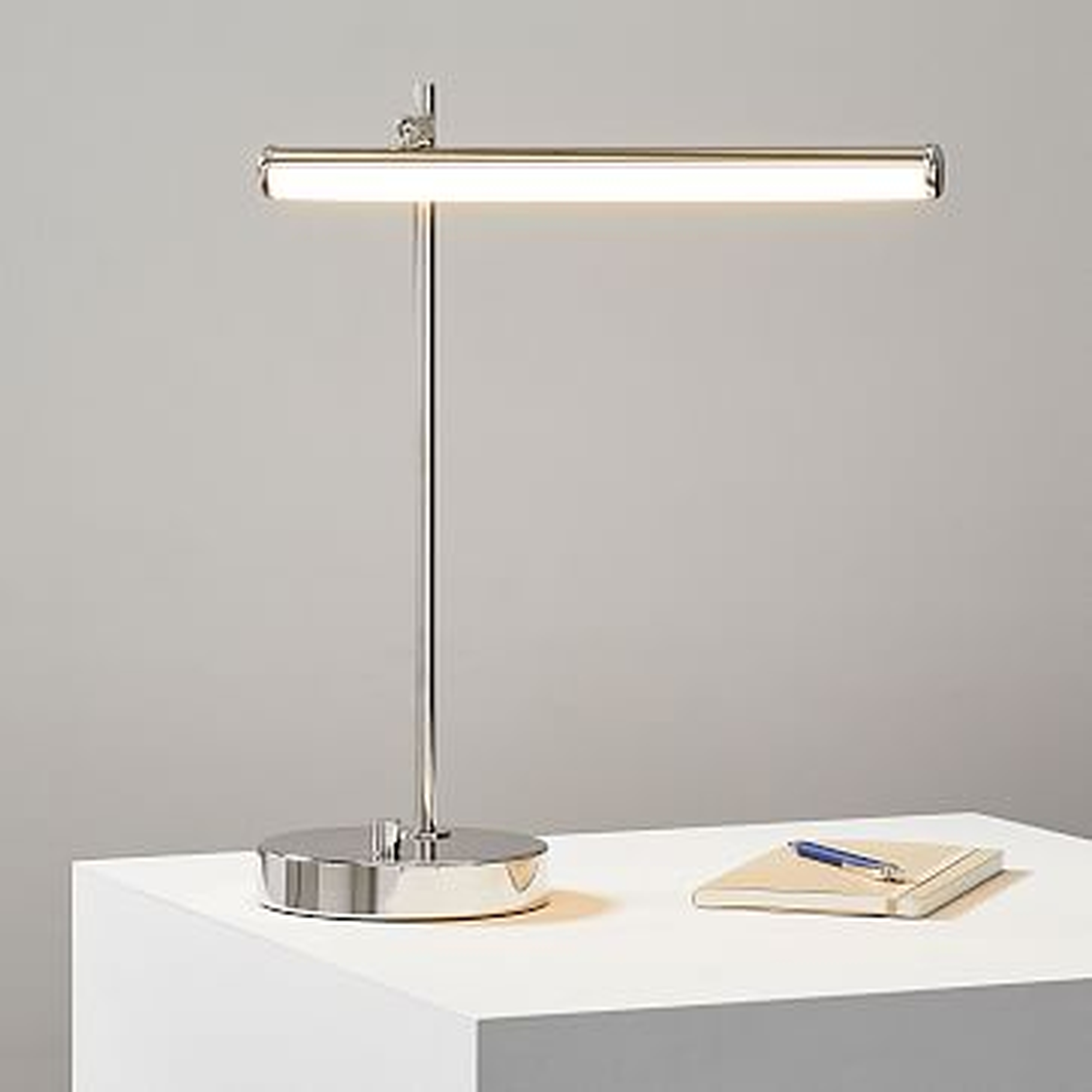 Light Rods Table Lamp, Polished Nickel - West Elm