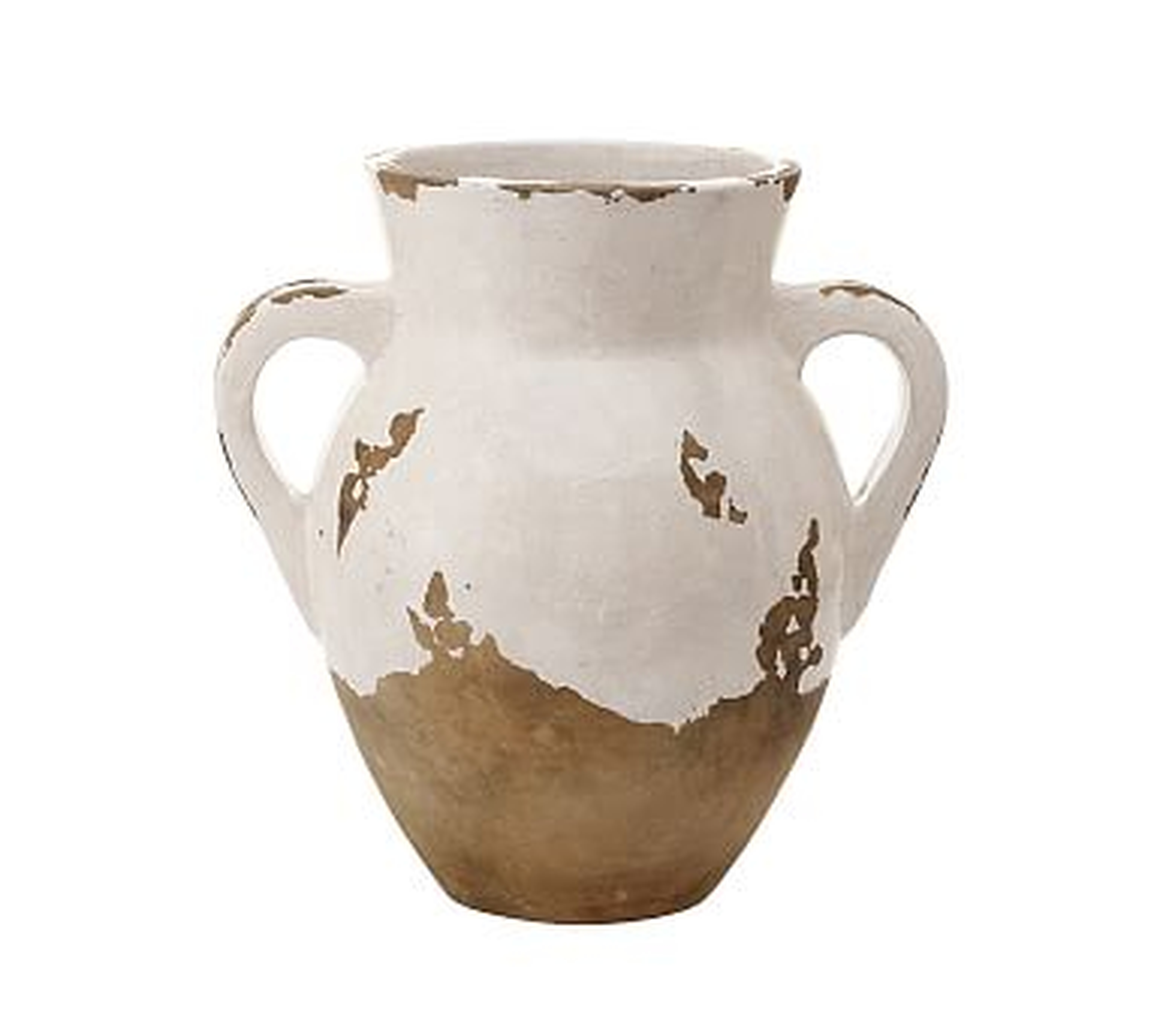 Tuscan Terracotta Vase, Medium Double-Handled Urn - Pottery Barn