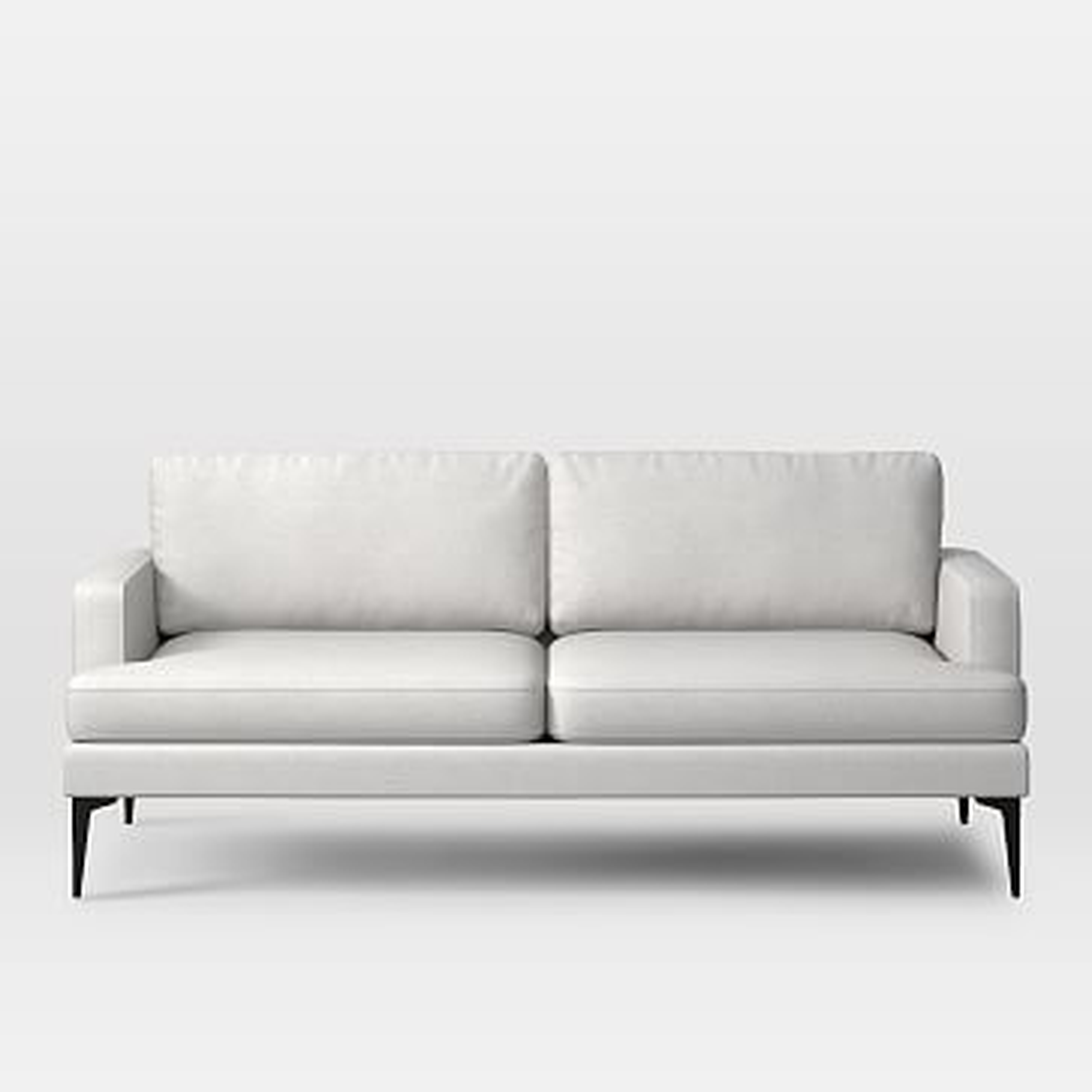 Andes 76.5"Sofa Eco Weave, Oyster, Dark Pewter - West Elm