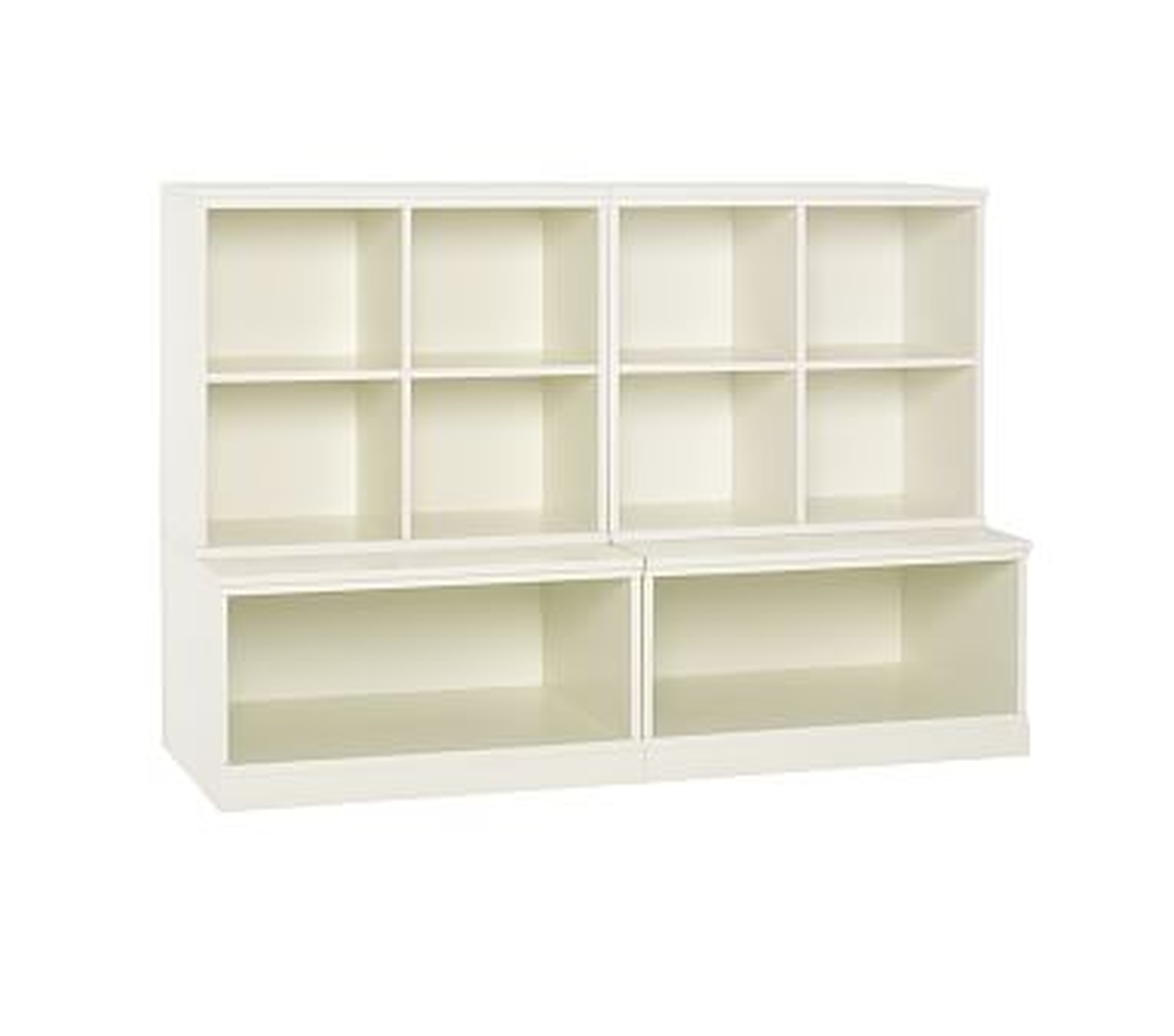 Cameron 2 Cubby & 2 Open Base Set, Simply White, In-Home Delivery - Pottery Barn Kids