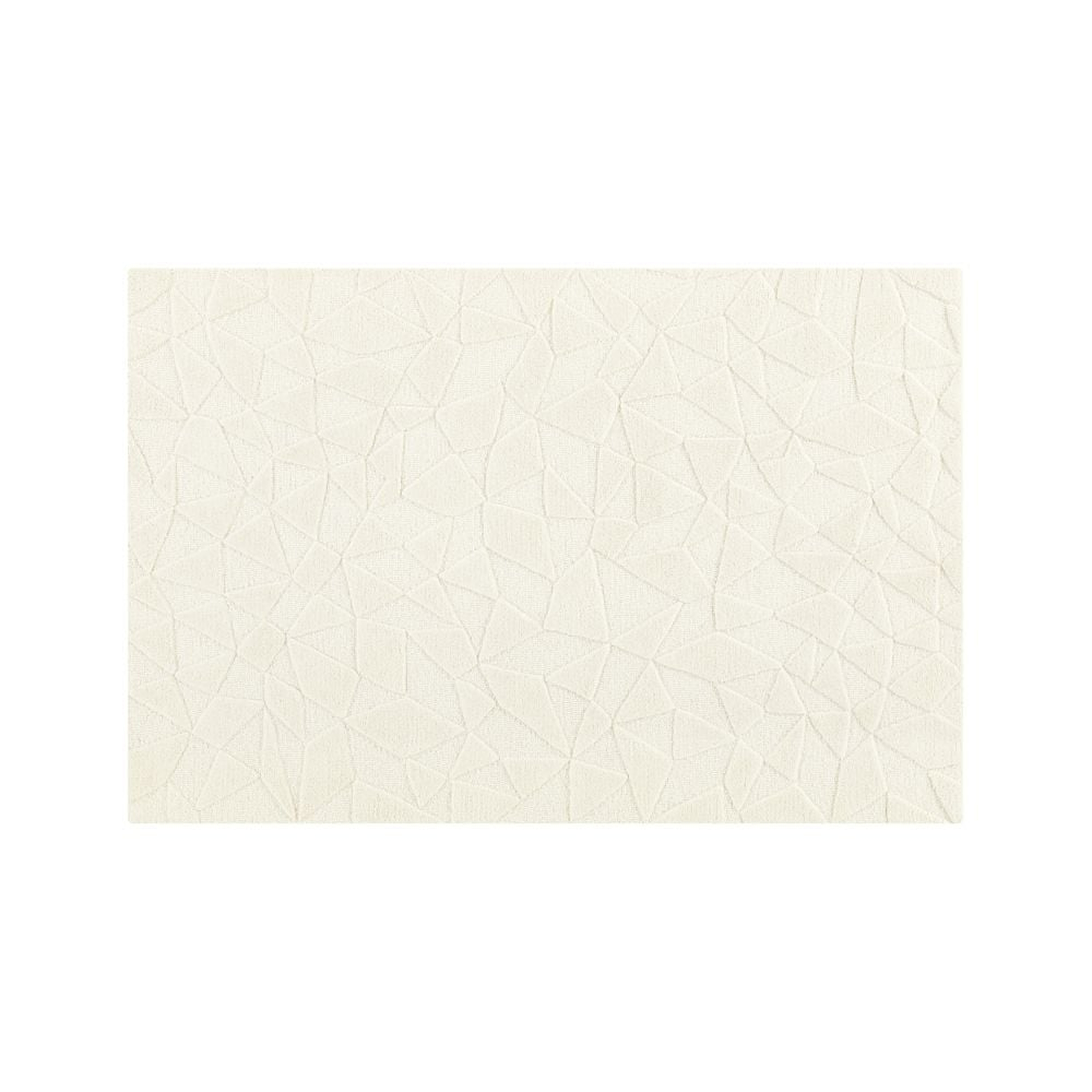 Modern Solid Cream Rug 4'x6' - Crate and Barrel