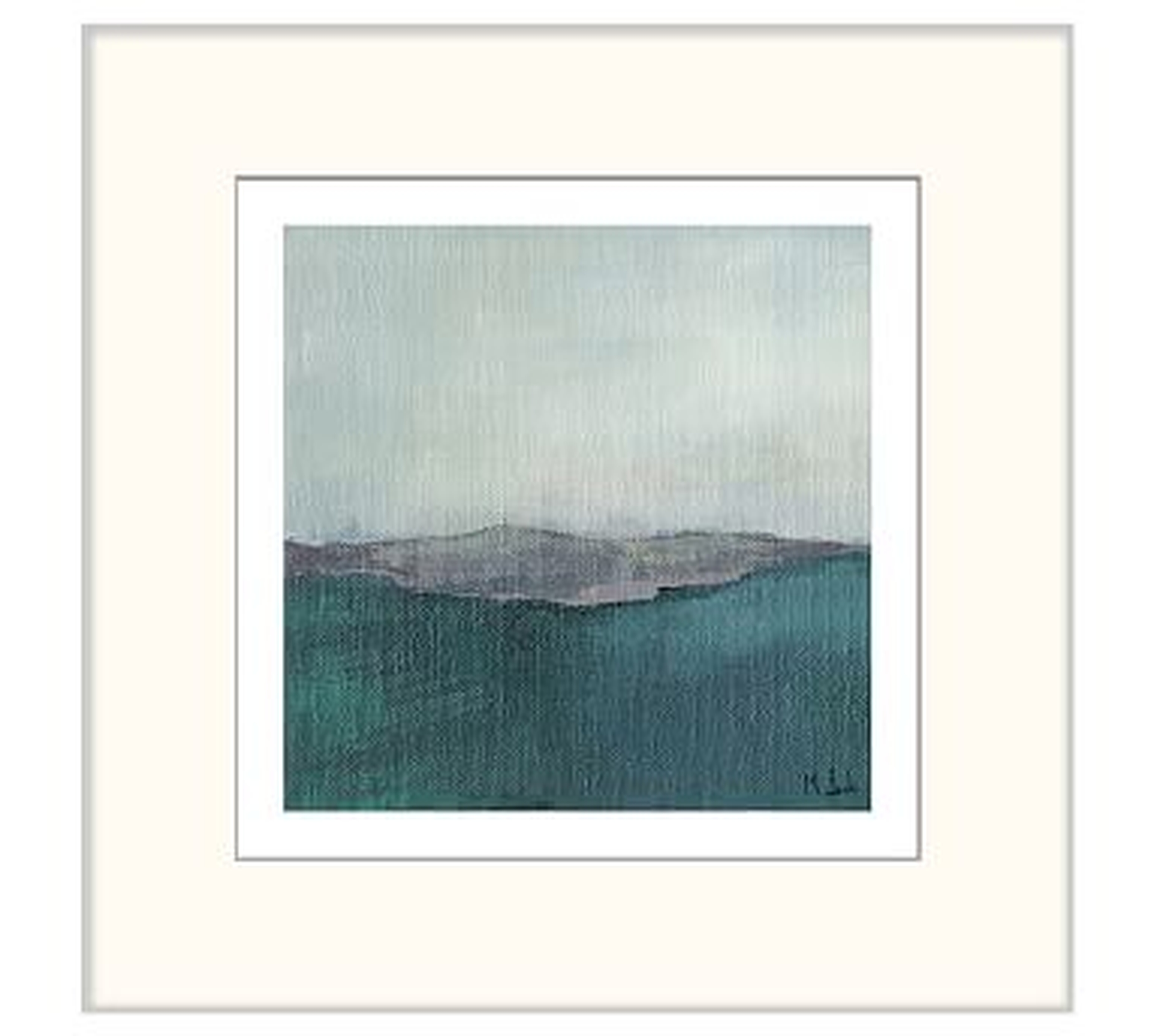 Sea Mist I Framed Print by Martha Spak, 20 x 20" - Pottery Barn