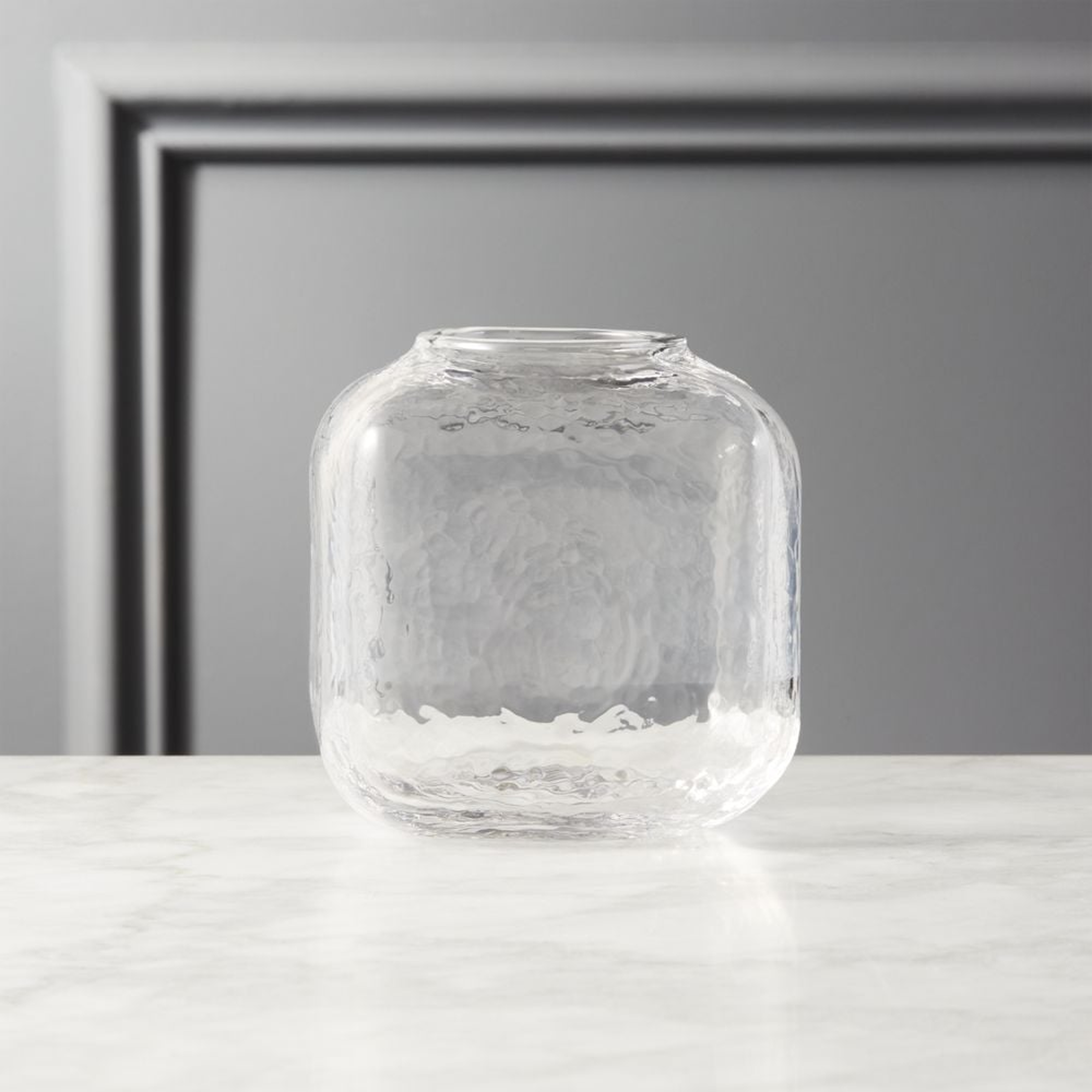 Ripley Small Glass Cube Vase - CB2