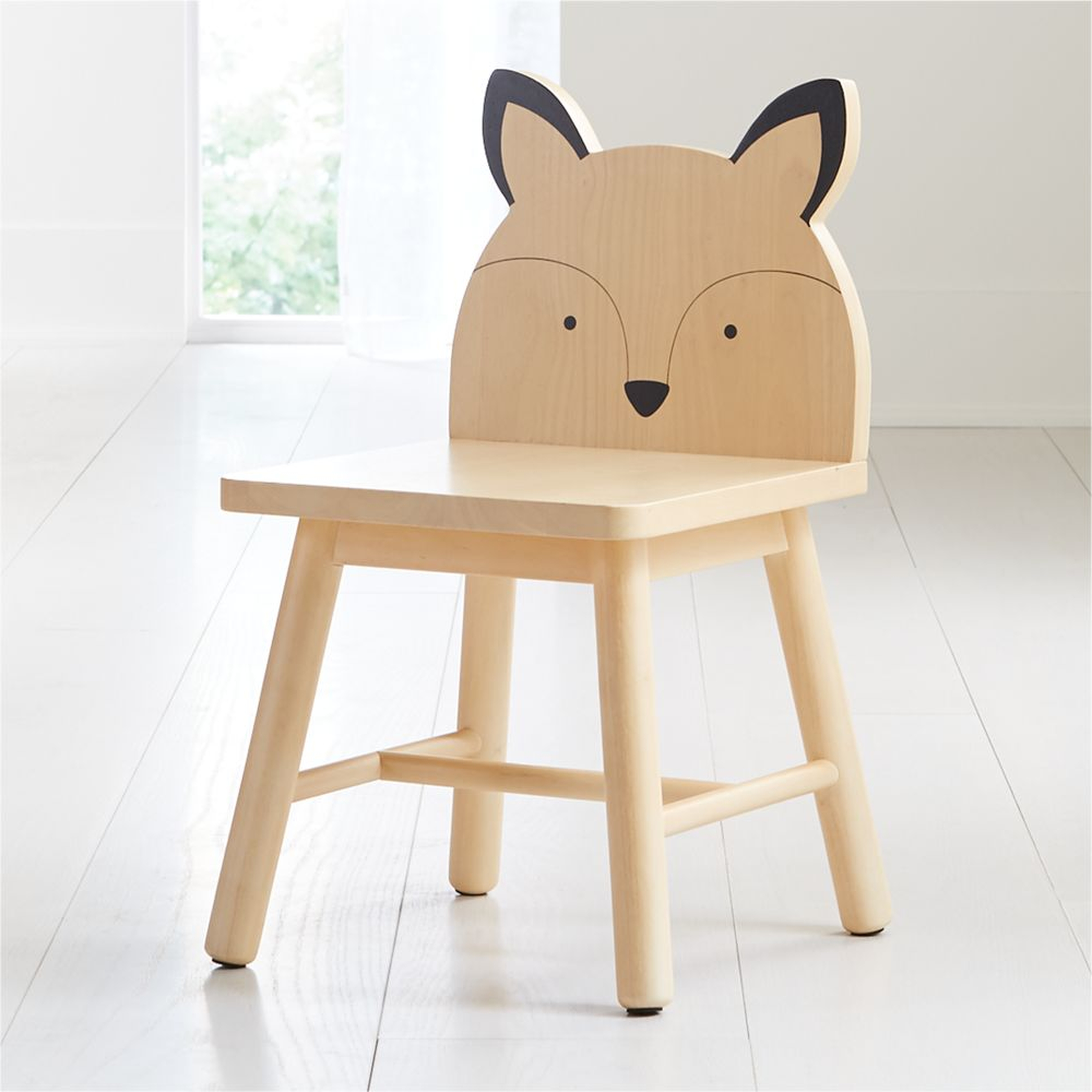 Fox Animal Wood Kids Play Chair - Crate and Barrel