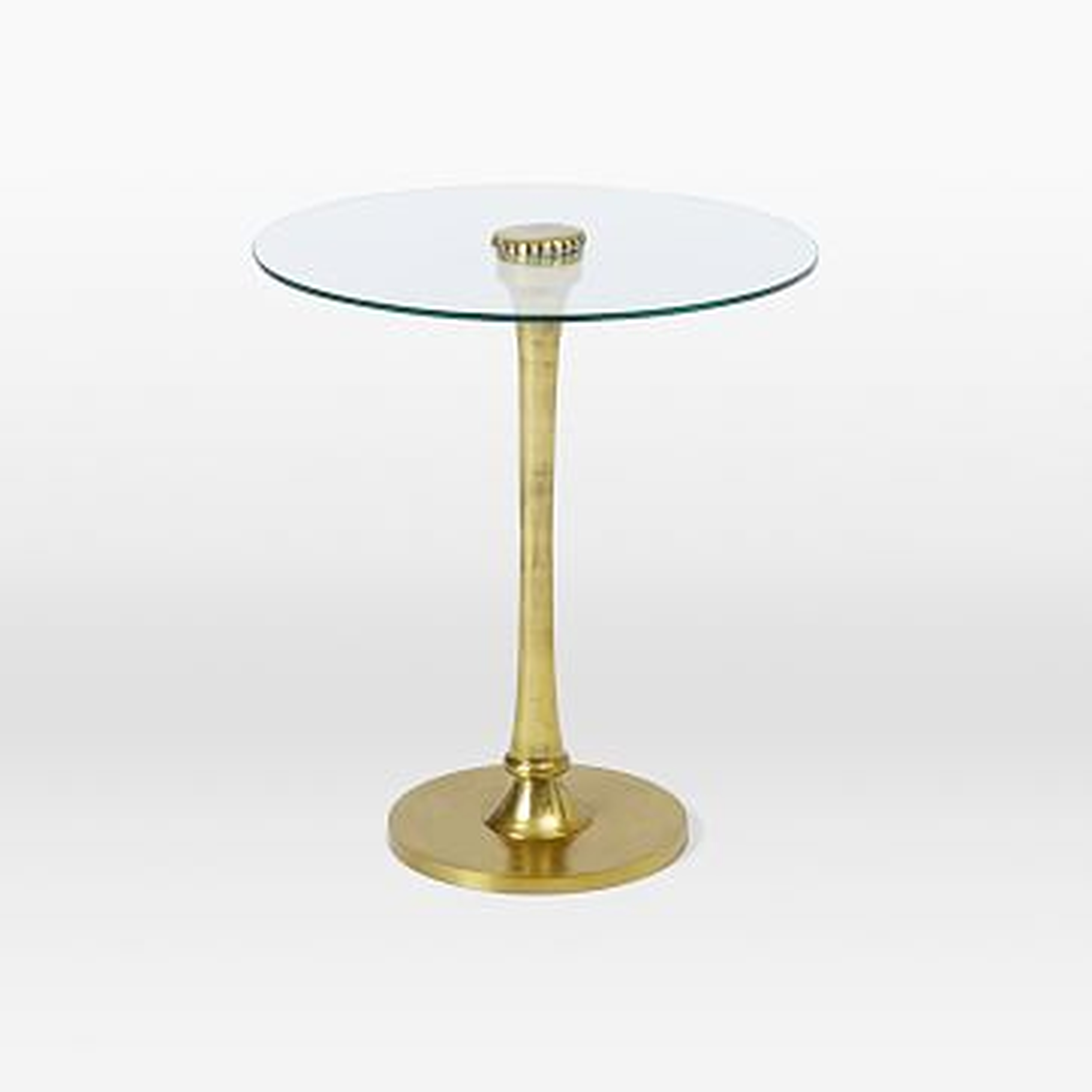 Molded Brass Side Table - West Elm