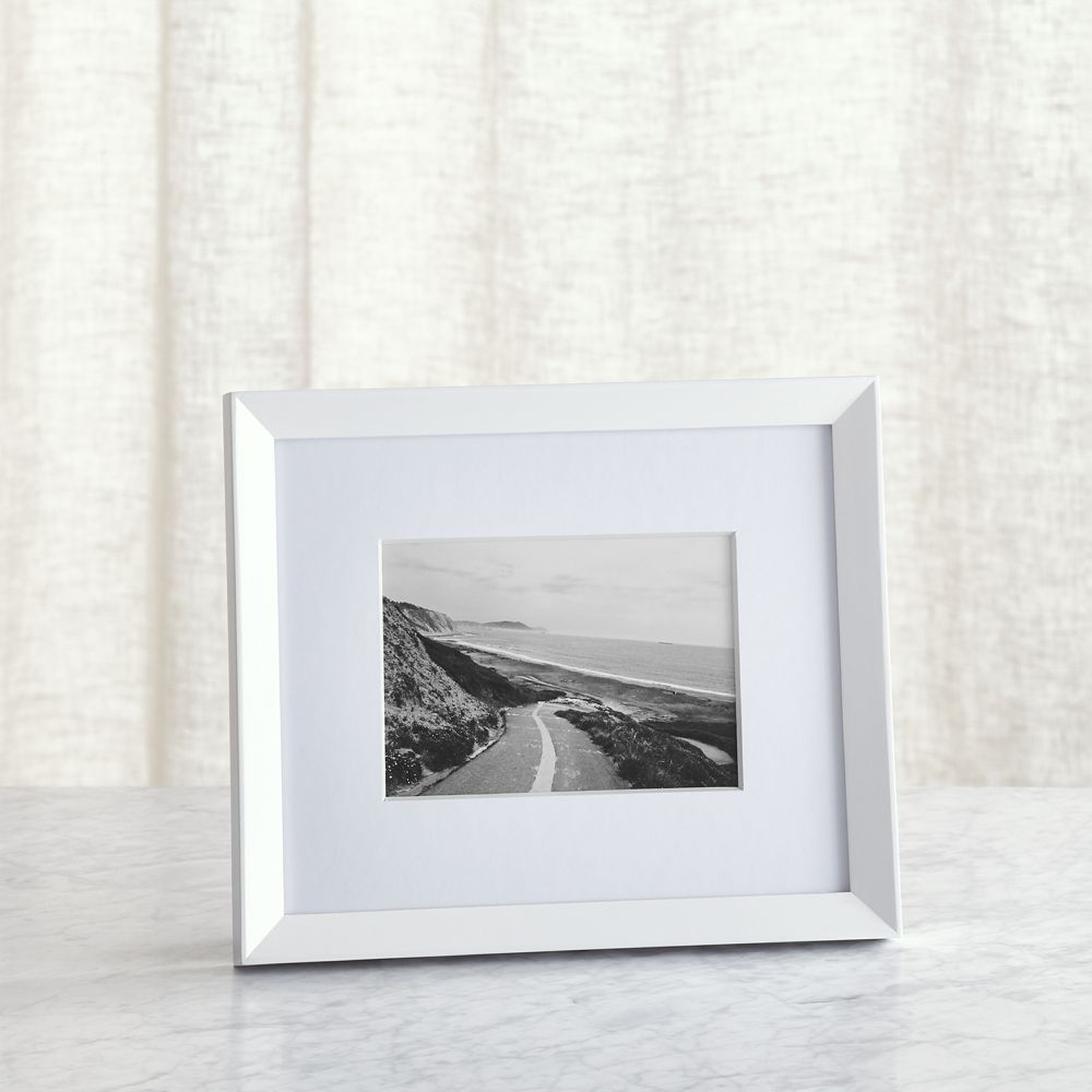 Icon 5x7 White Picture Frame - Crate and Barrel