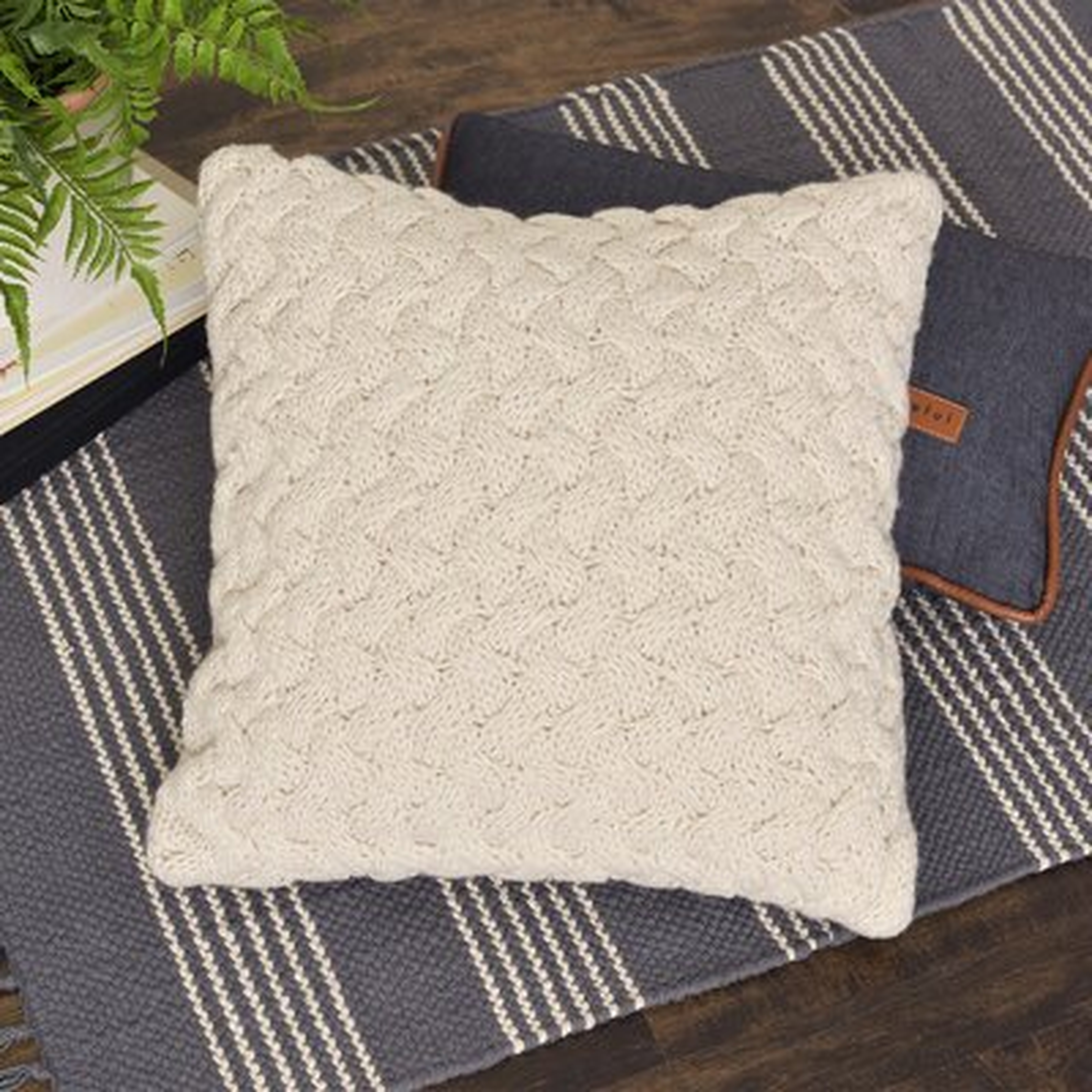 Sweater Knit Throw Pillow - Wayfair