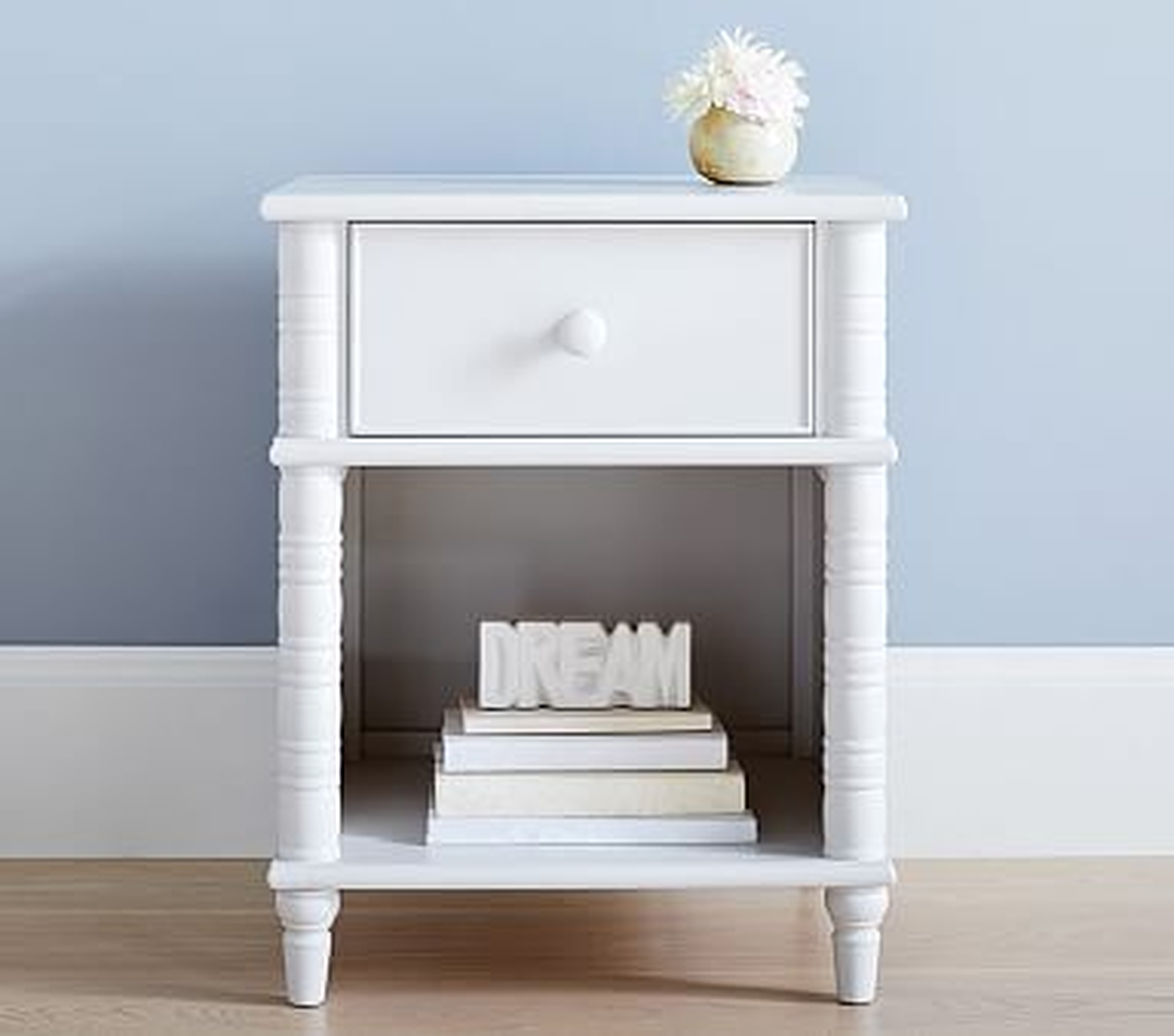 Elsie Nightstand, Simply White, In-Home Delivery - Pottery Barn Kids