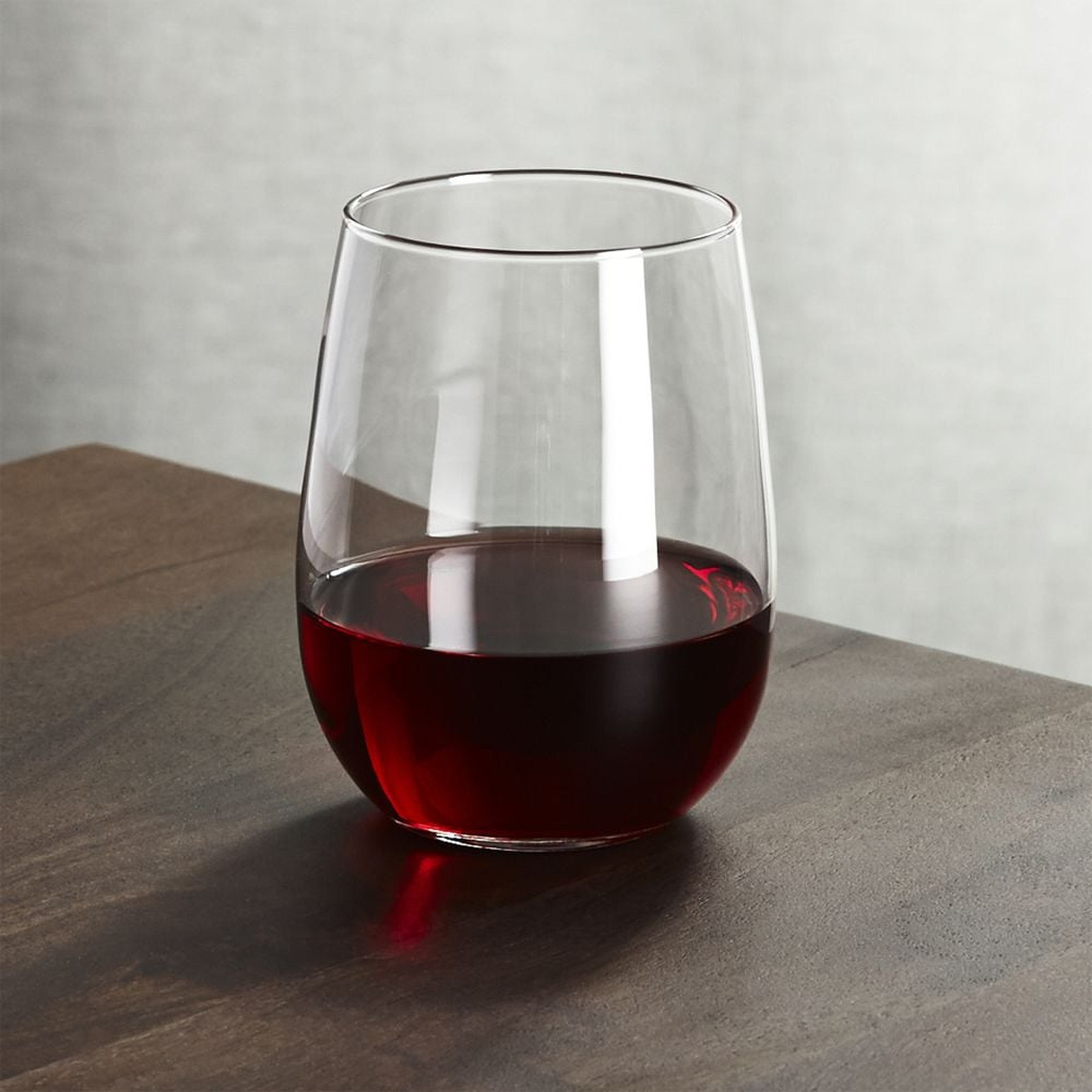 Aspen 17-Oz. Stemless Wine Glass - Crate and Barrel