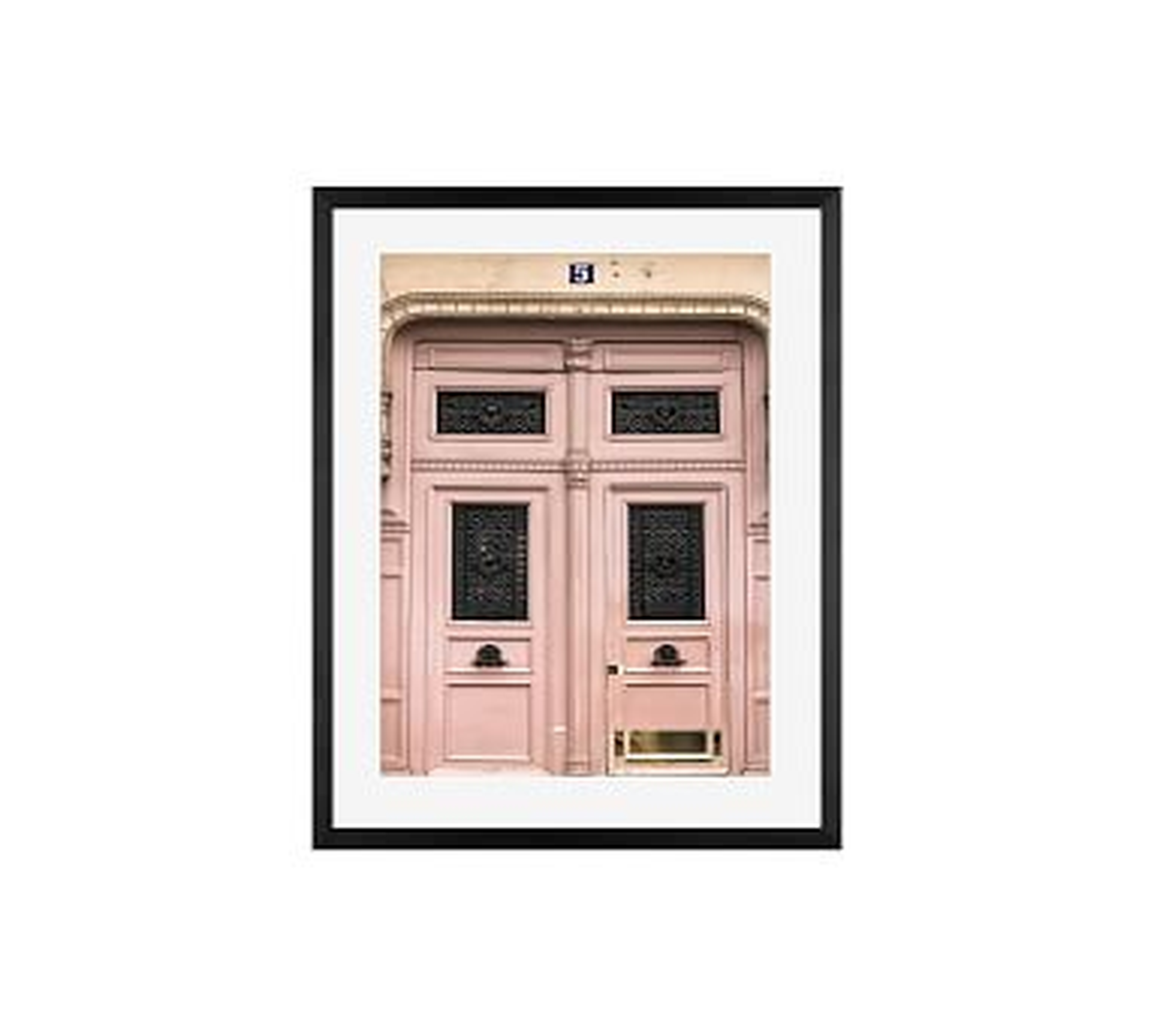 Paris Pretty in Pink by Rebecca Plotnick, 16 x 20", Wood Gallery, Black, Mat - Pottery Barn