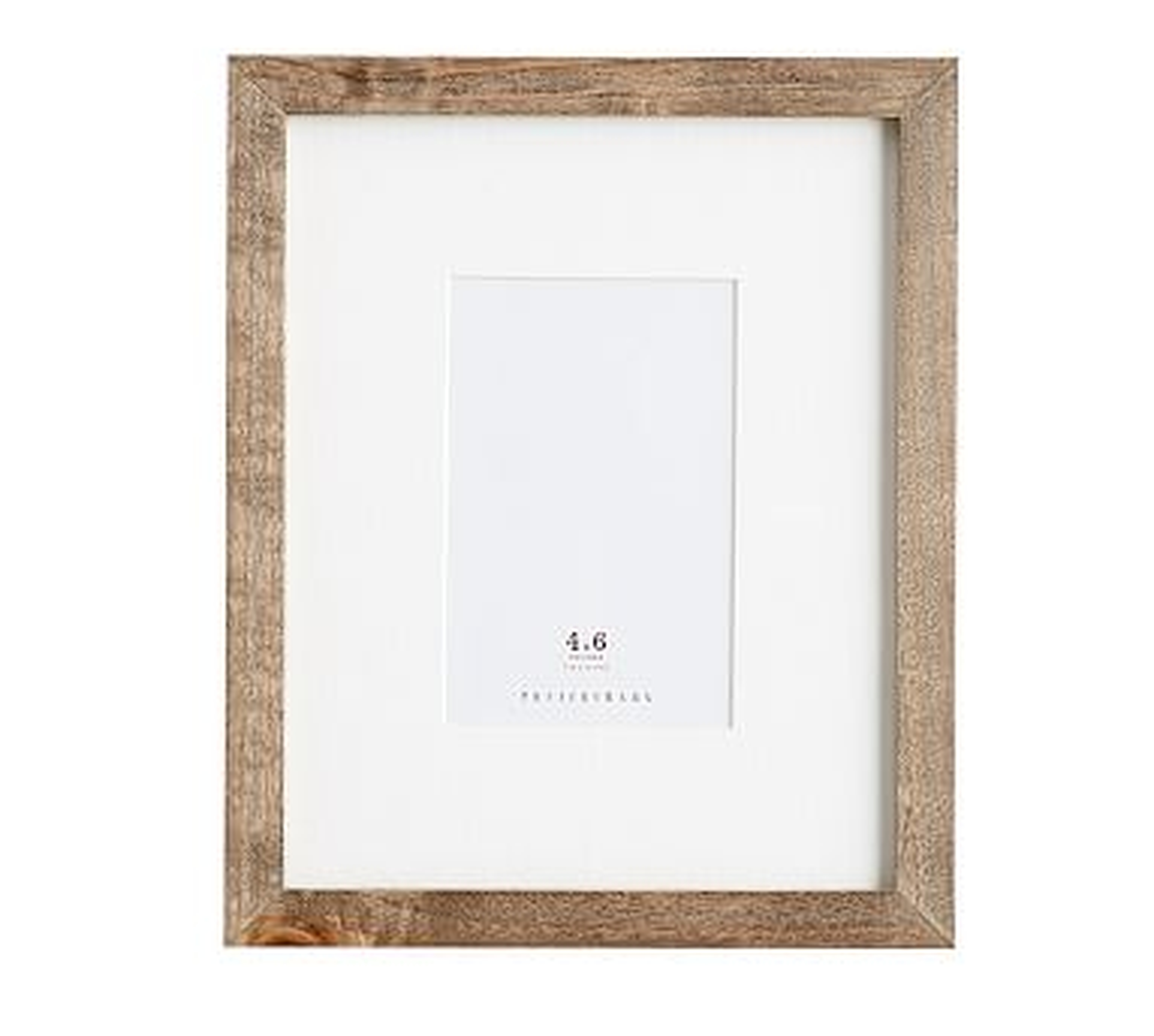 Wood Gallery Single Opening Frame, 4" x 6", Gray - Pottery Barn