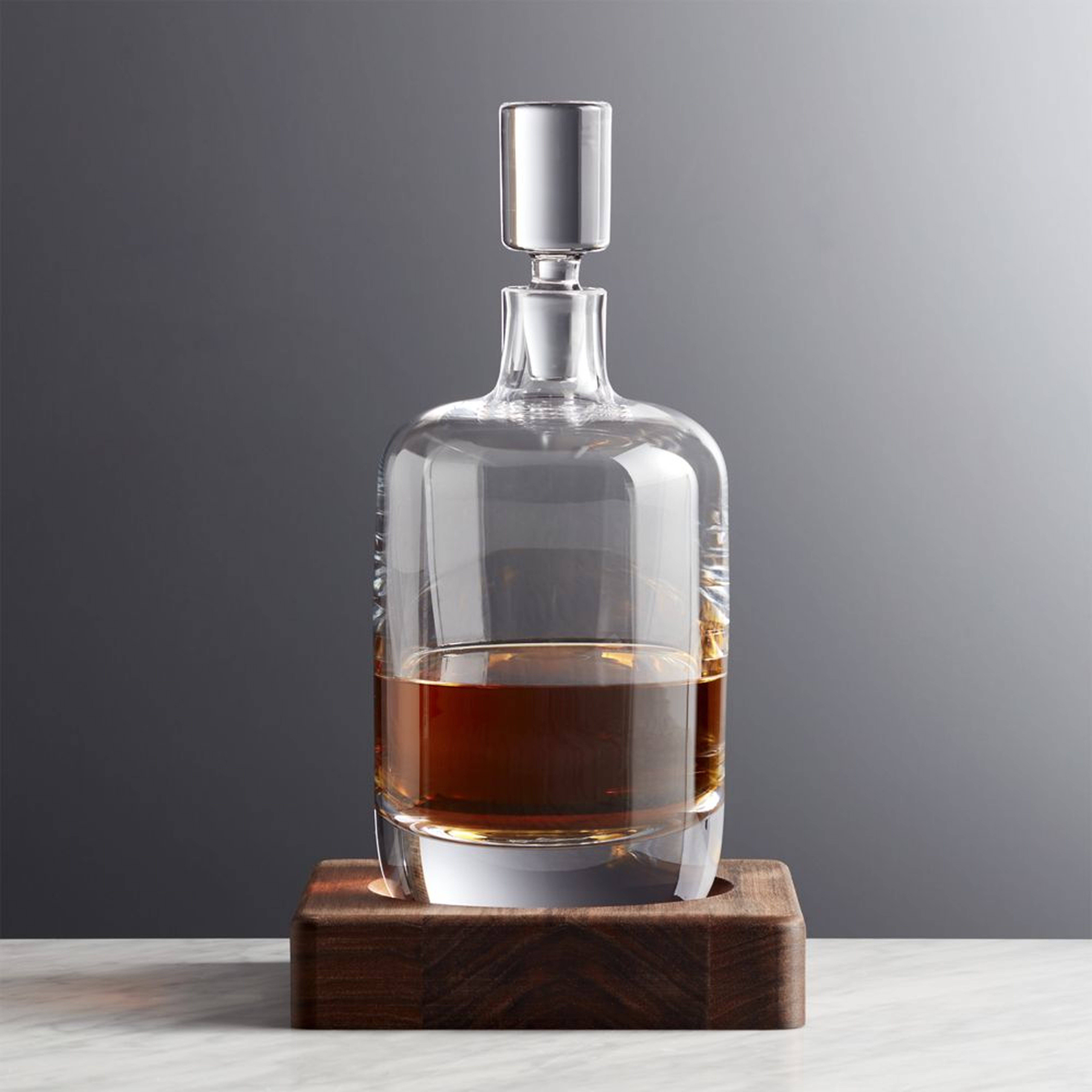 Whiskey Renfrew Decanter with Base - Crate and Barrel