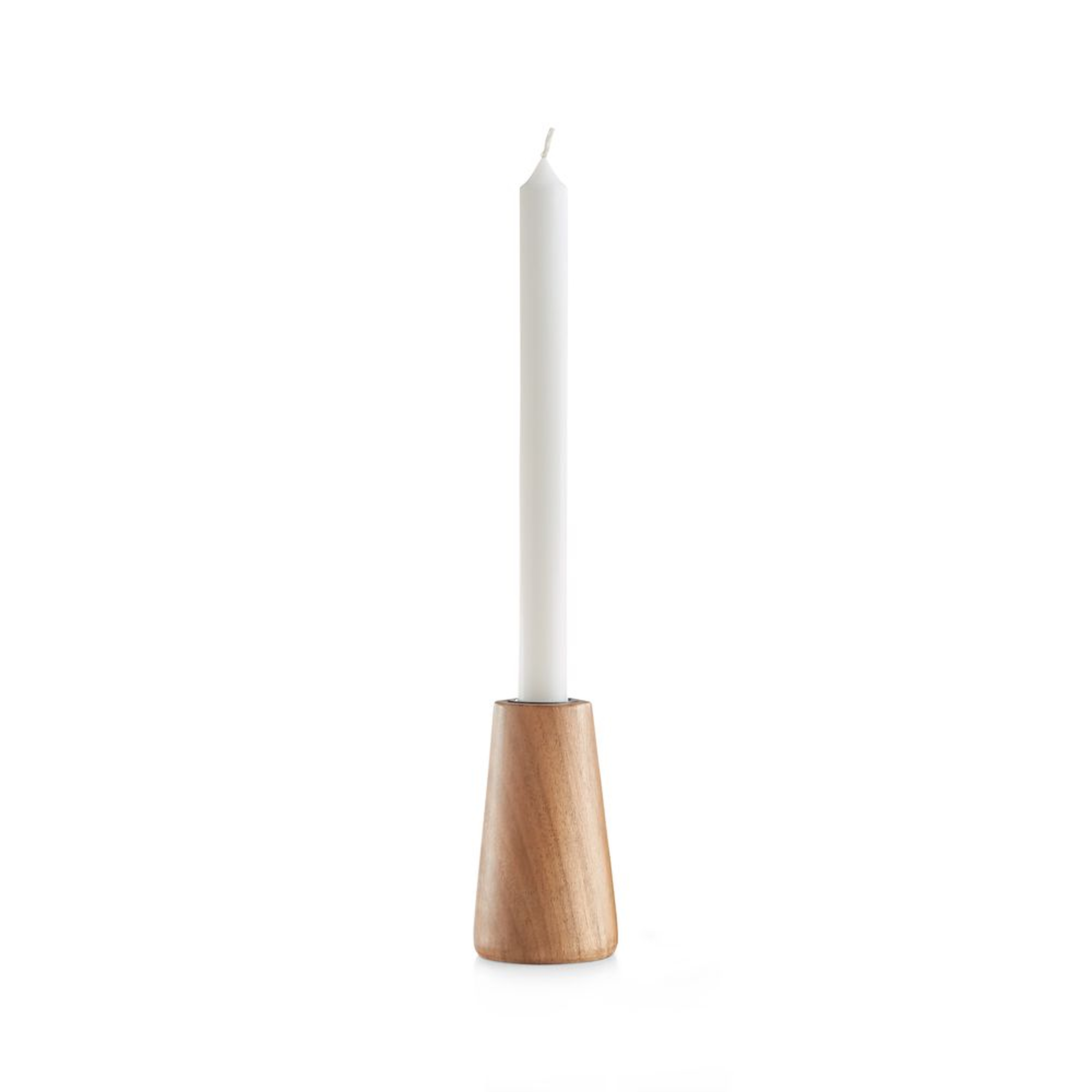 Wood Taper Candle Holder - Crate and Barrel
