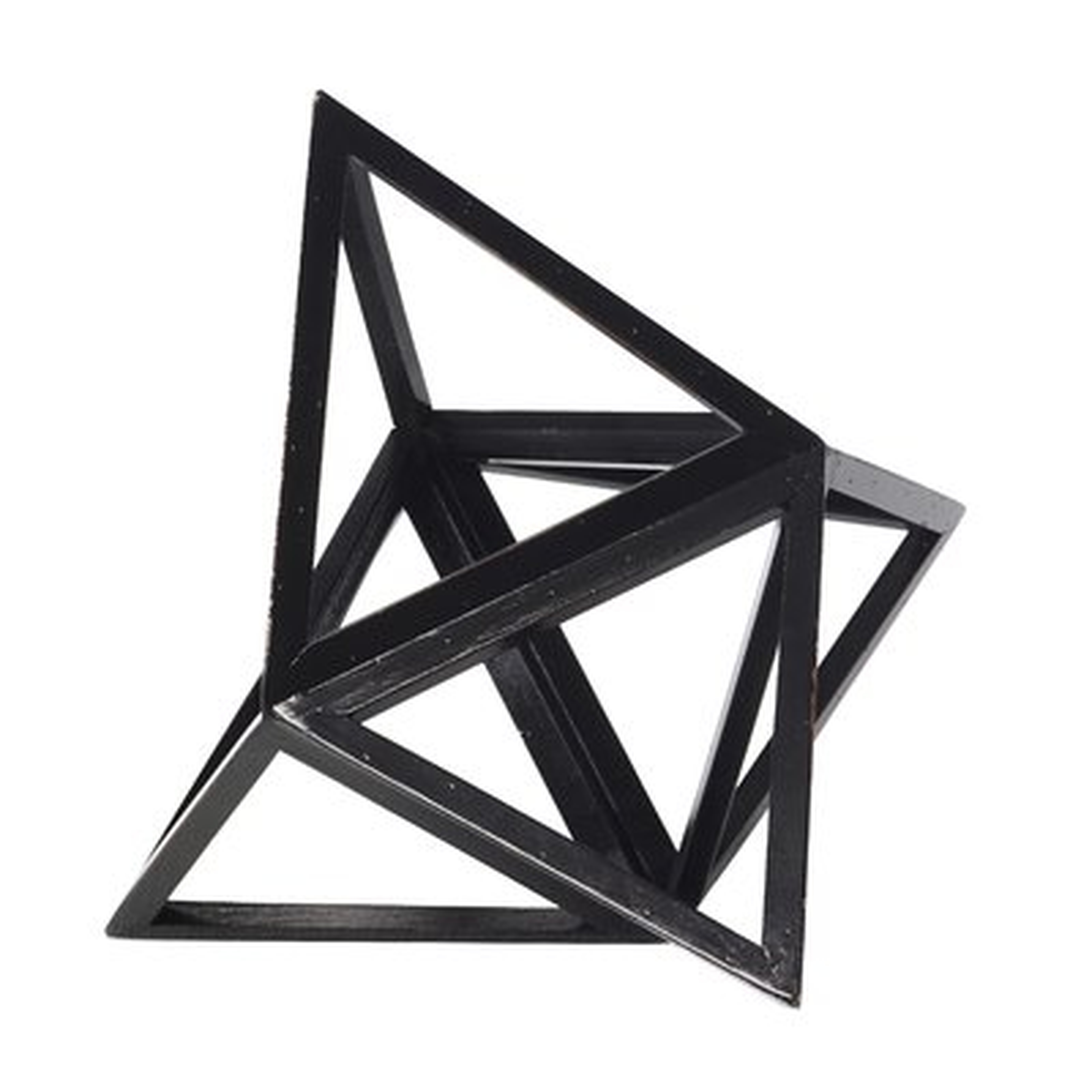 Fruge Elevated Tetrahedron Platonic Sculpture - Wayfair