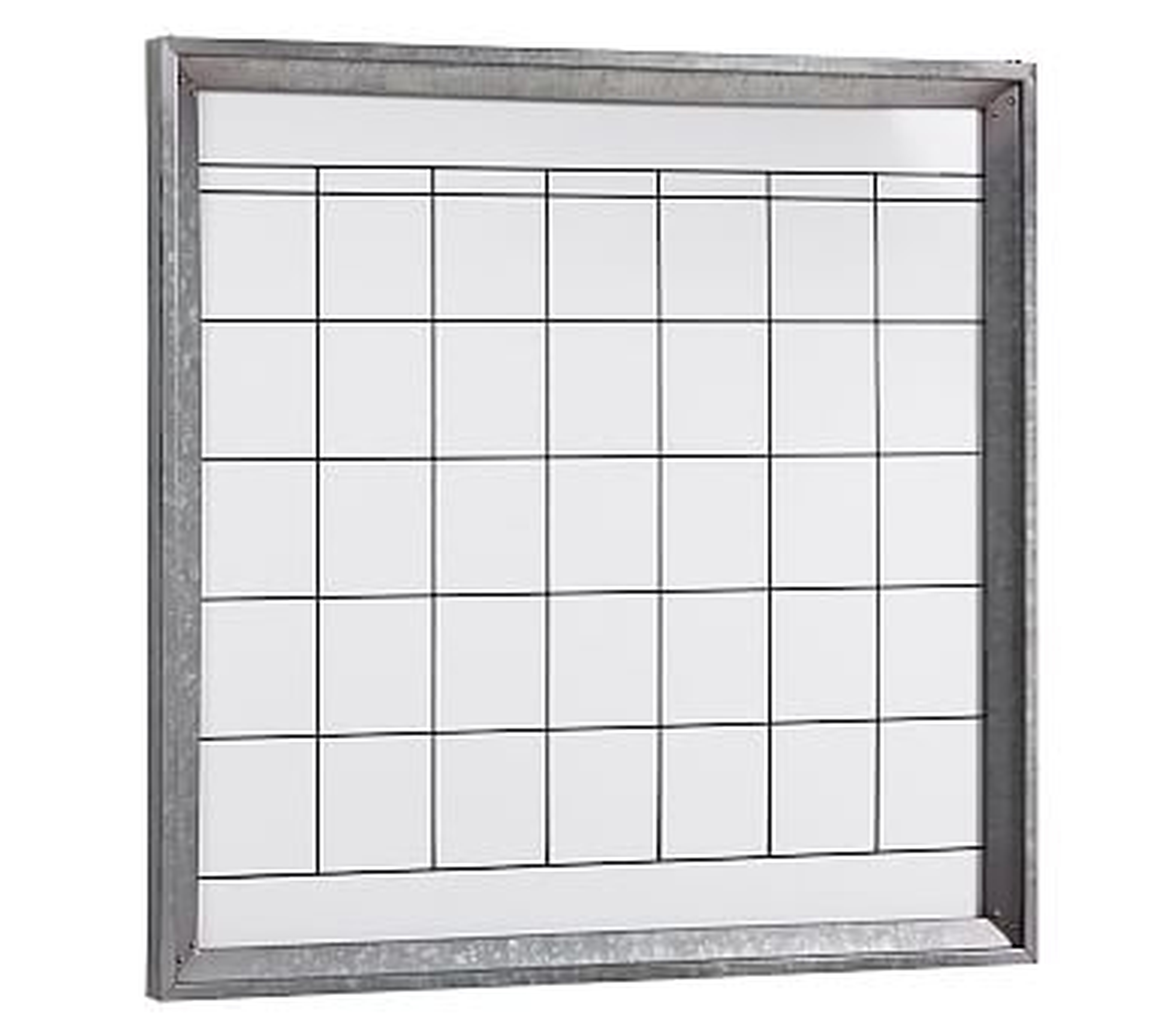 Galvanized Modular Wall System - White Board Calendar - Pottery Barn