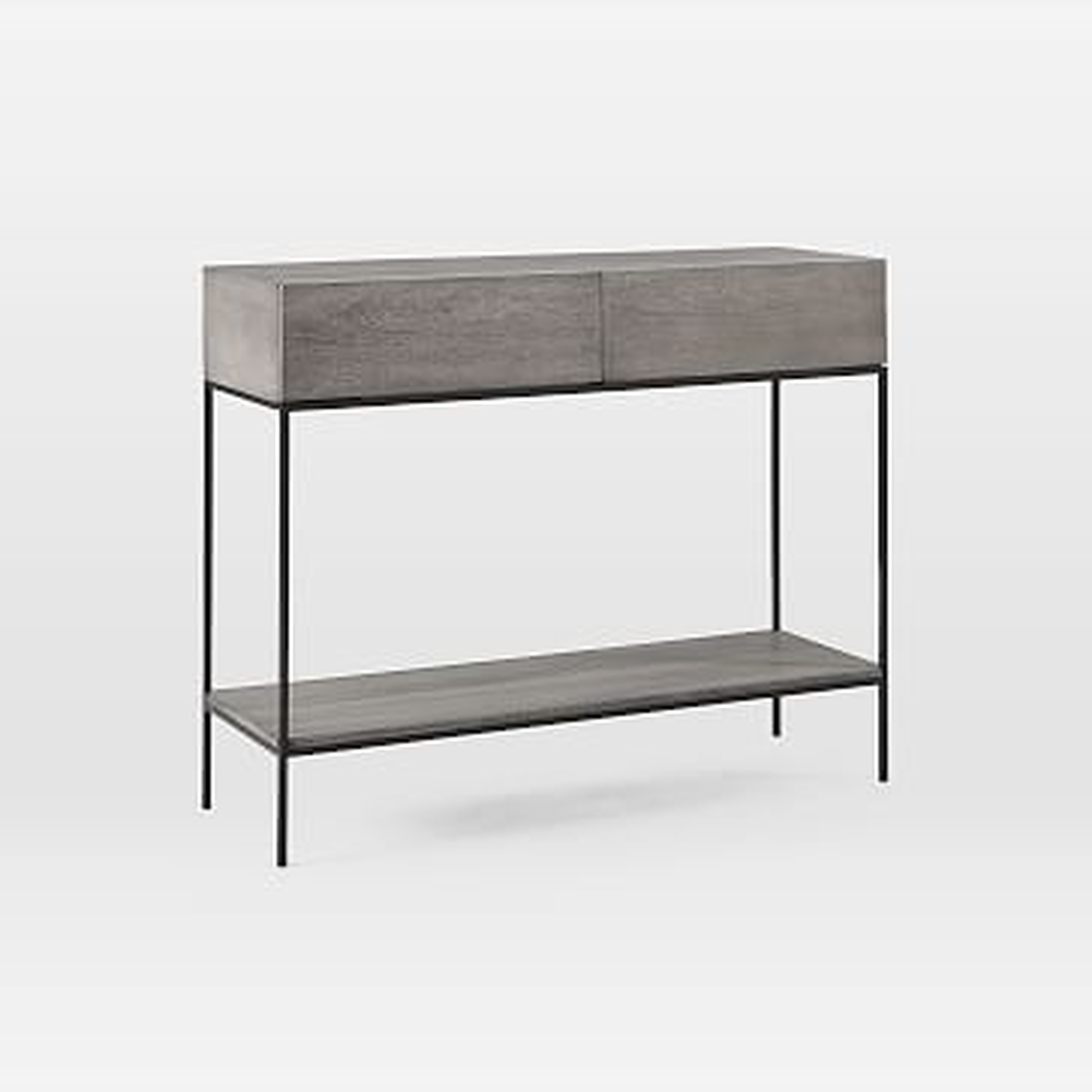 Industrial Storage Console, Gray - West Elm