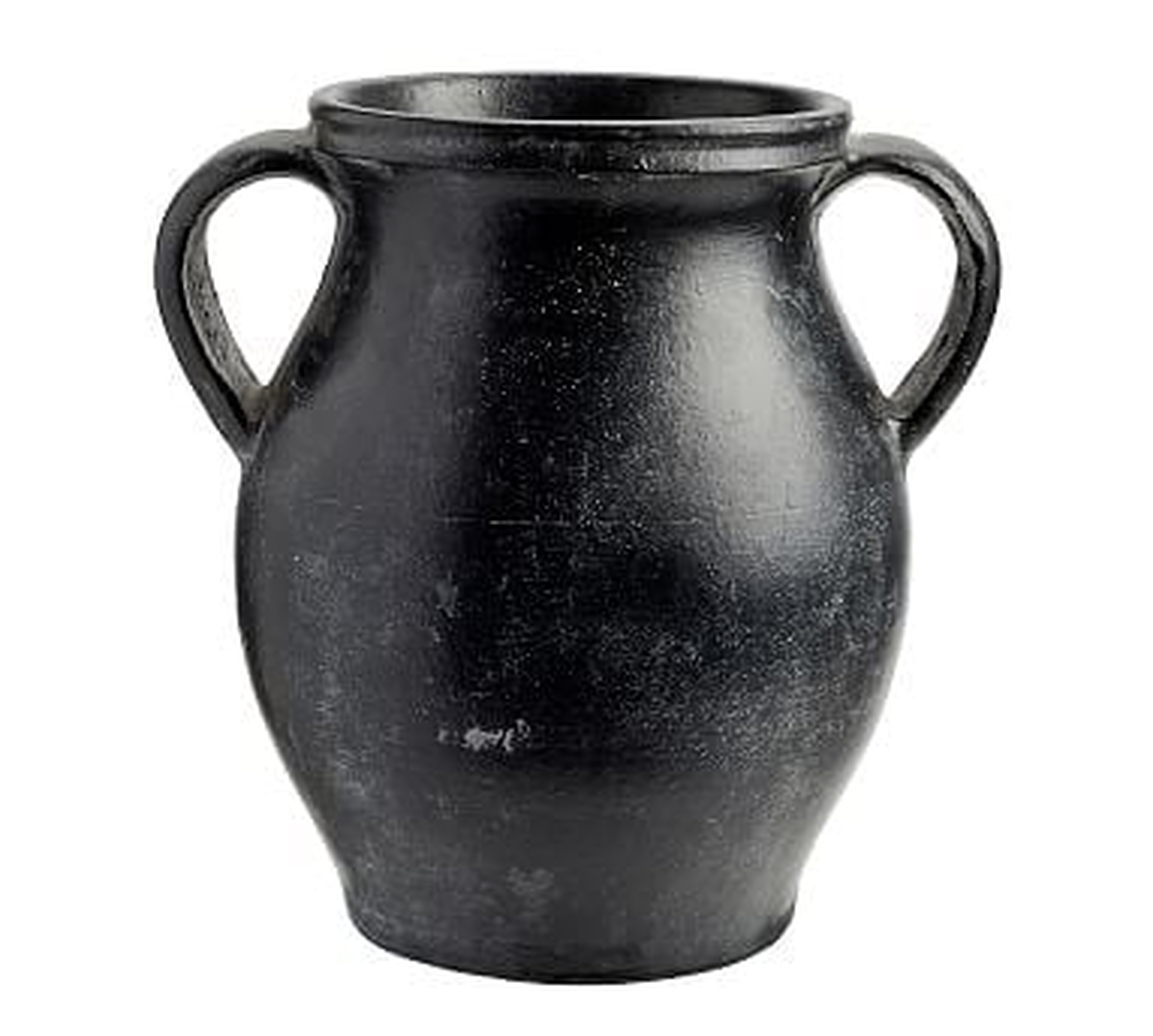 Joshua Ceramic Vase, Small, Black - Pottery Barn