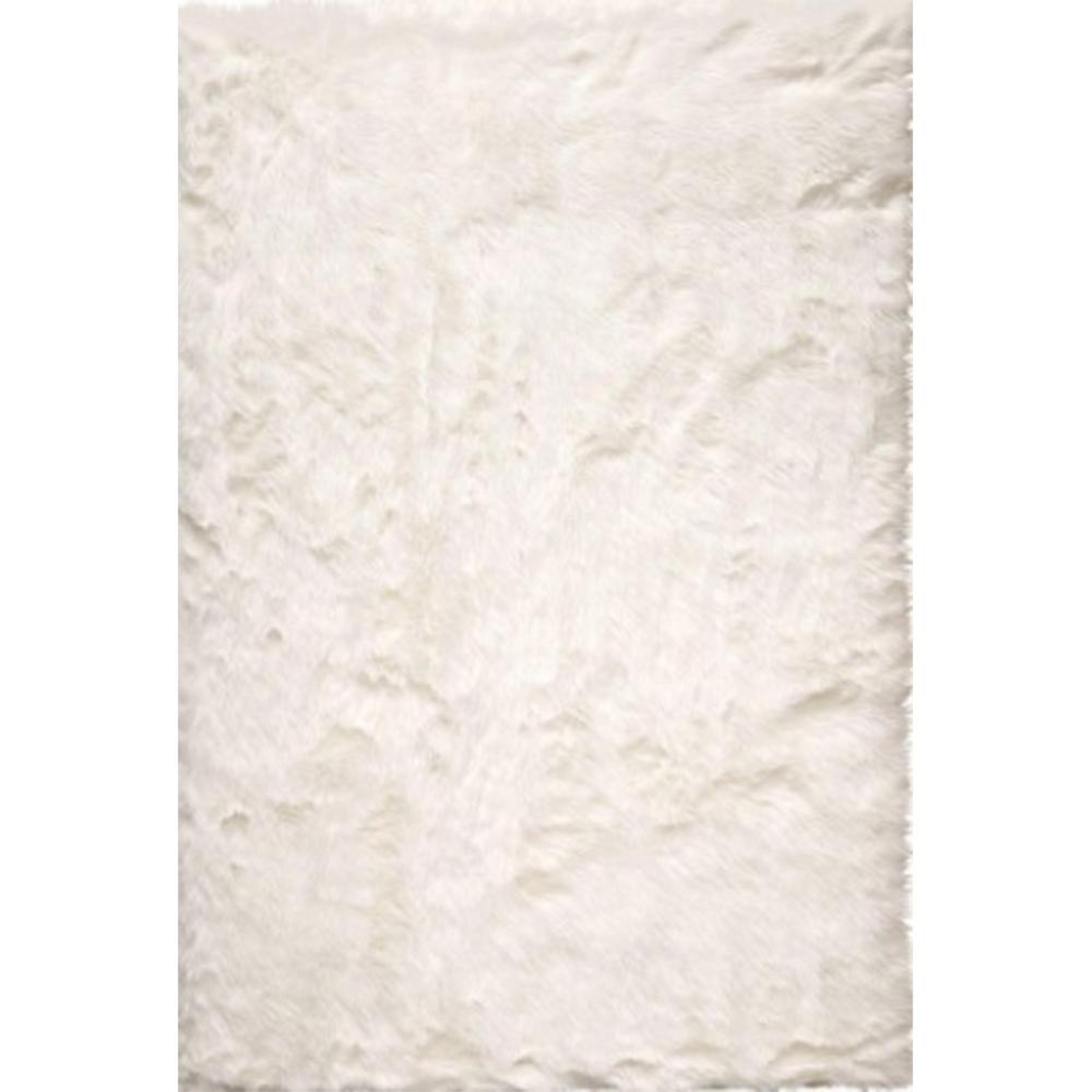 Faux SheepSkin White 8 ft. x 11 ft. Area Rug - Home Depot