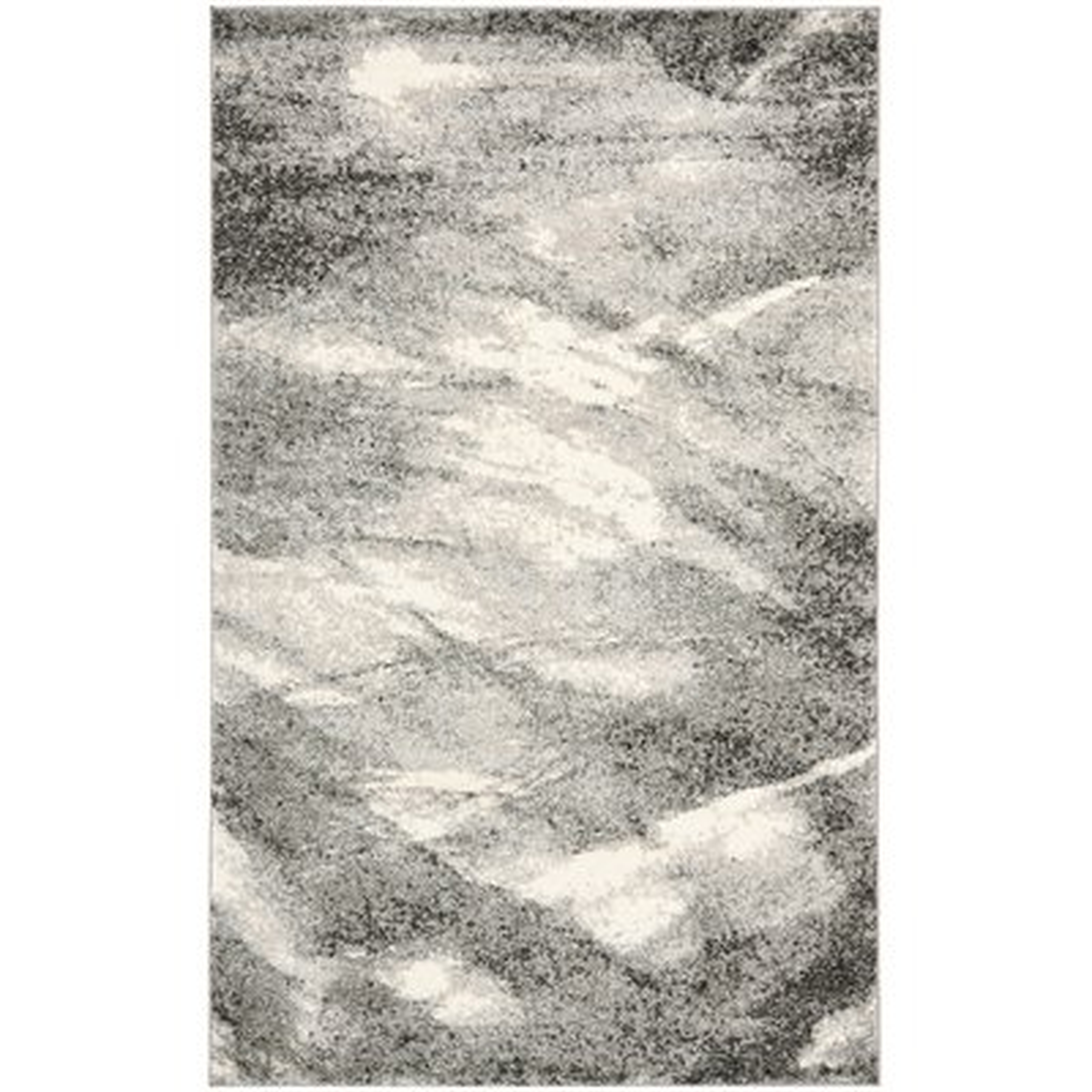 Kruse Abstract Gray/Ivory Area Rug - AllModern