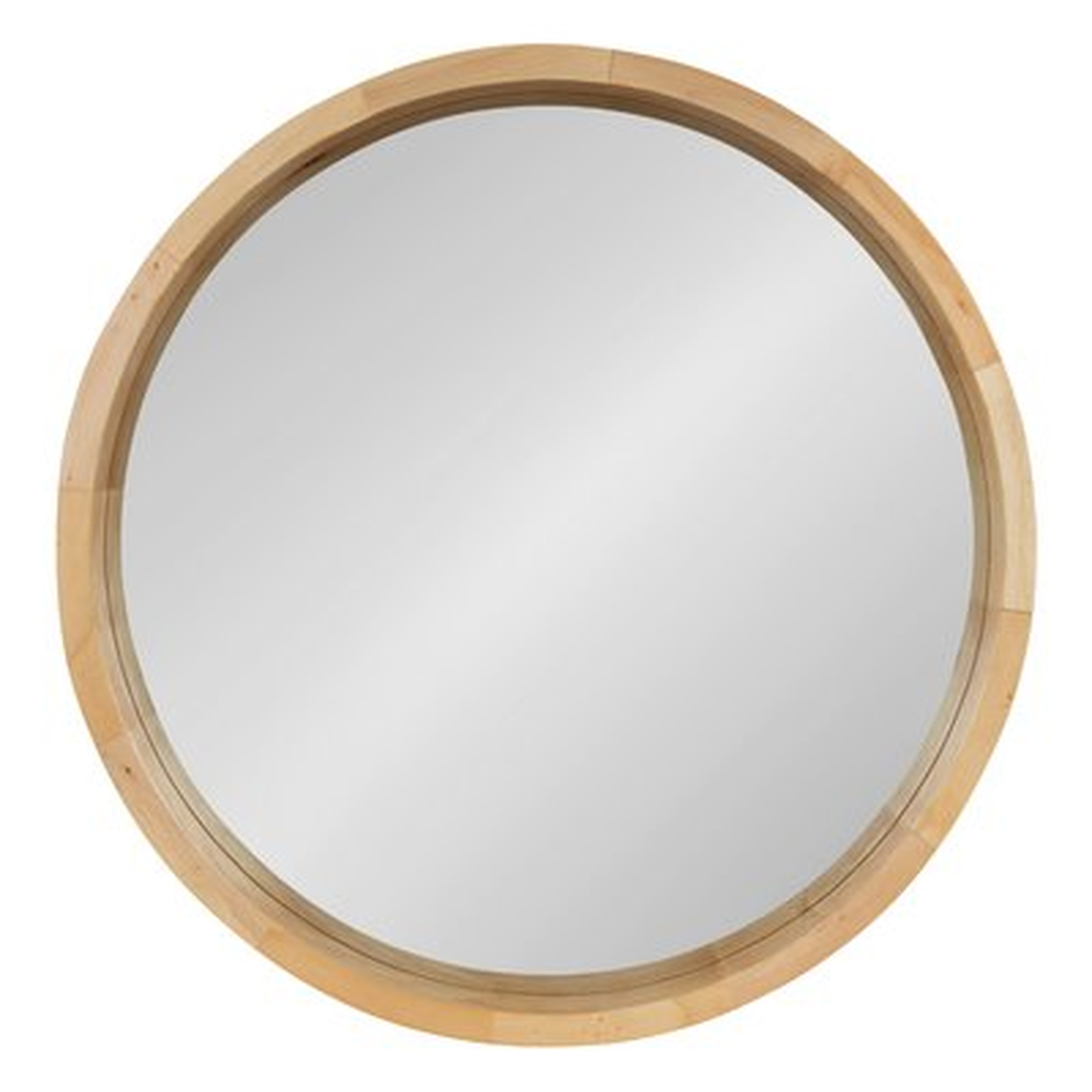 Loftis Round Wood Frame Wall Mirror - Wayfair
