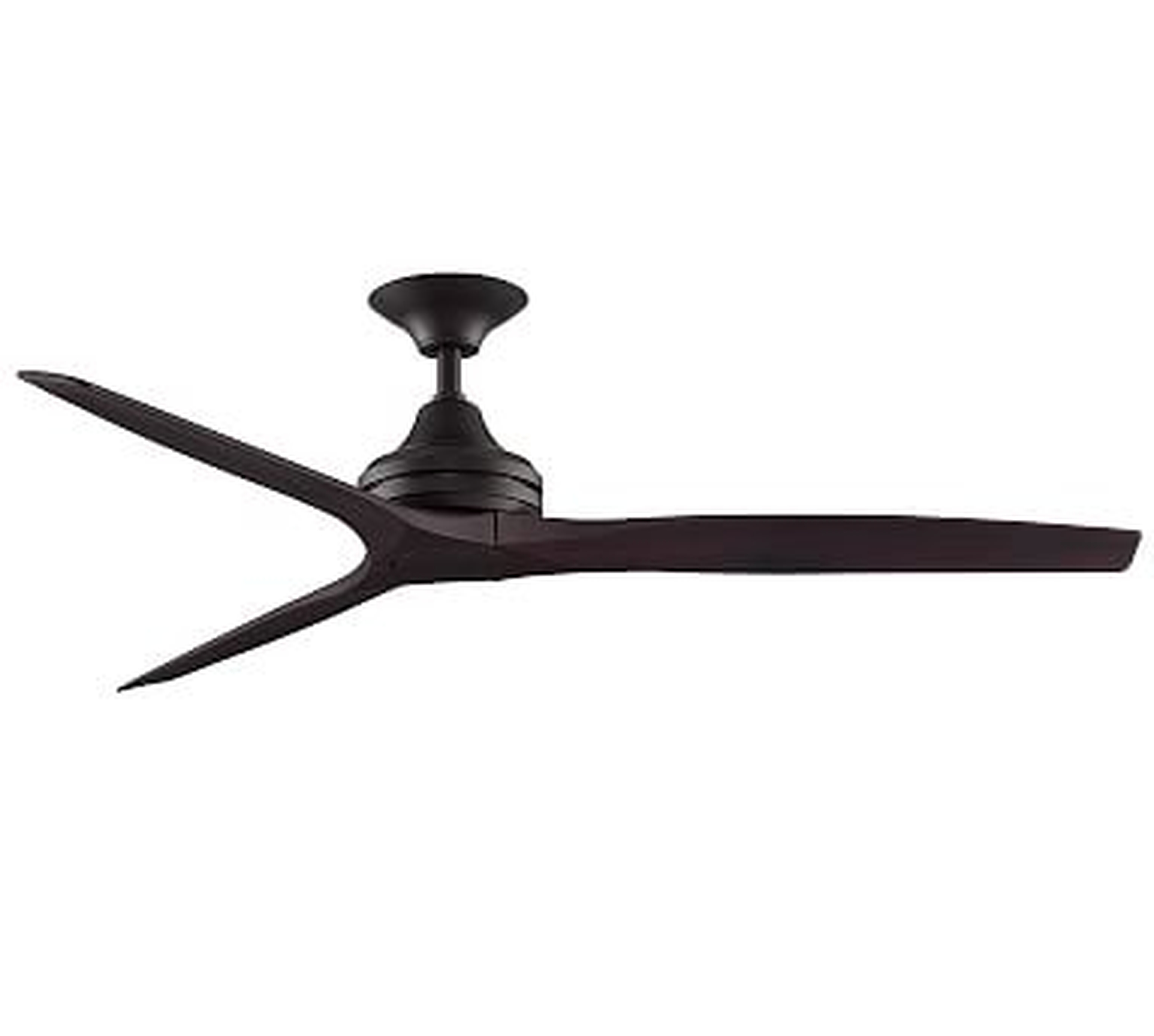 60" Spitfire Indoor/Outdoor Ceiling Fan, Dark Bronze Motor with Dark Walnut Blades - Pottery Barn