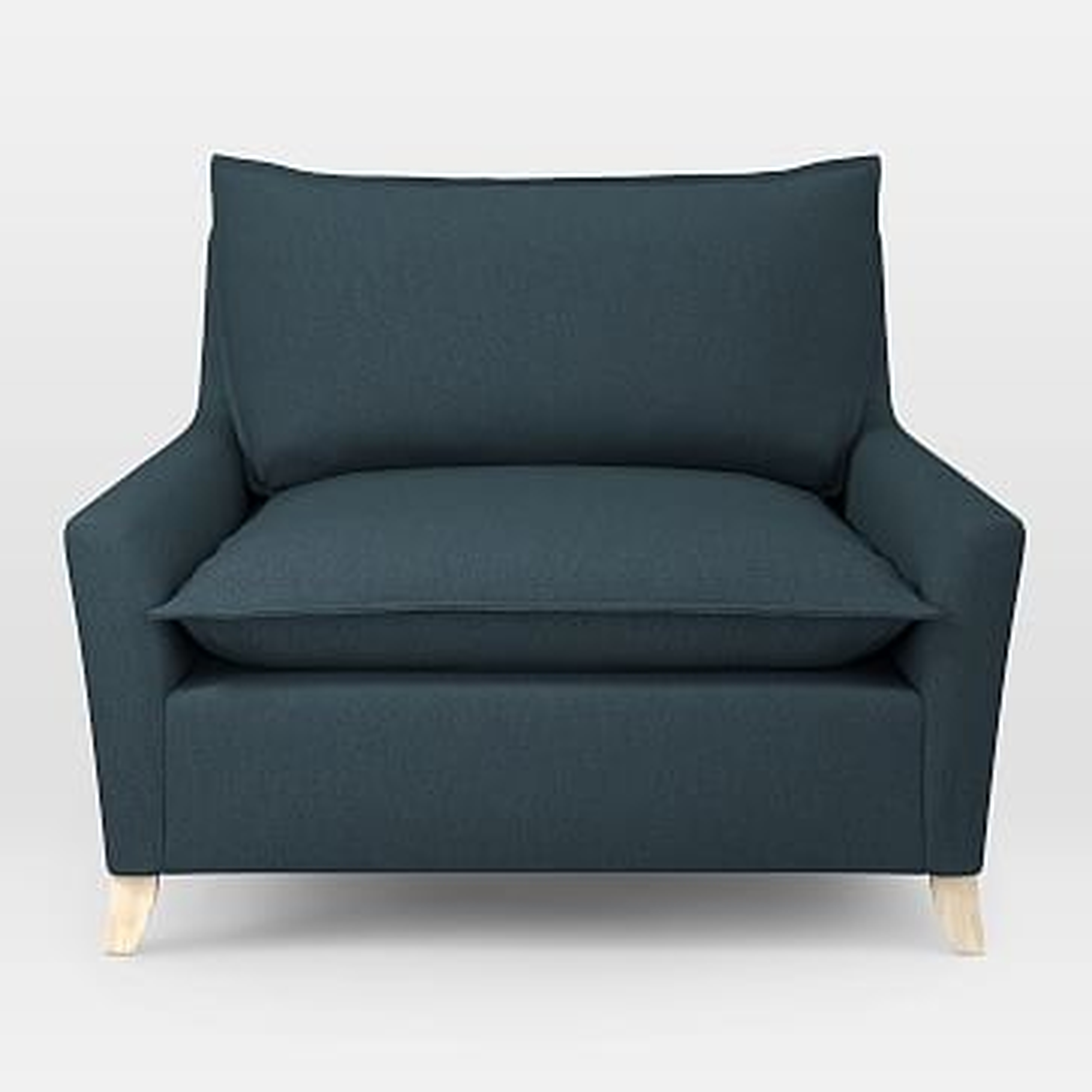 Bliss Chair and a Half, Twill, Teal - West Elm
