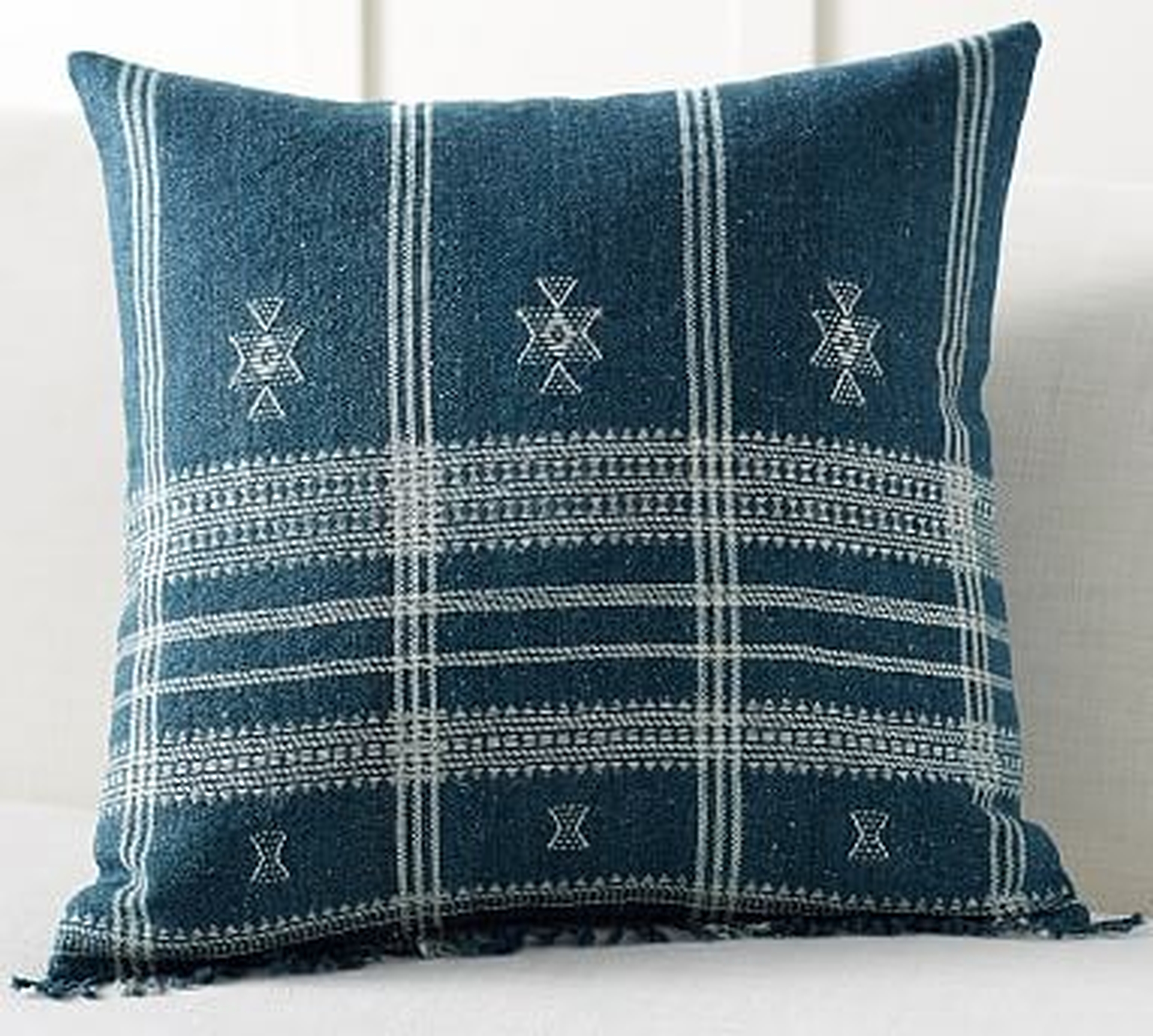 Andre Hand Dyed Pillow Cover, 24", Blue Multi - Pottery Barn