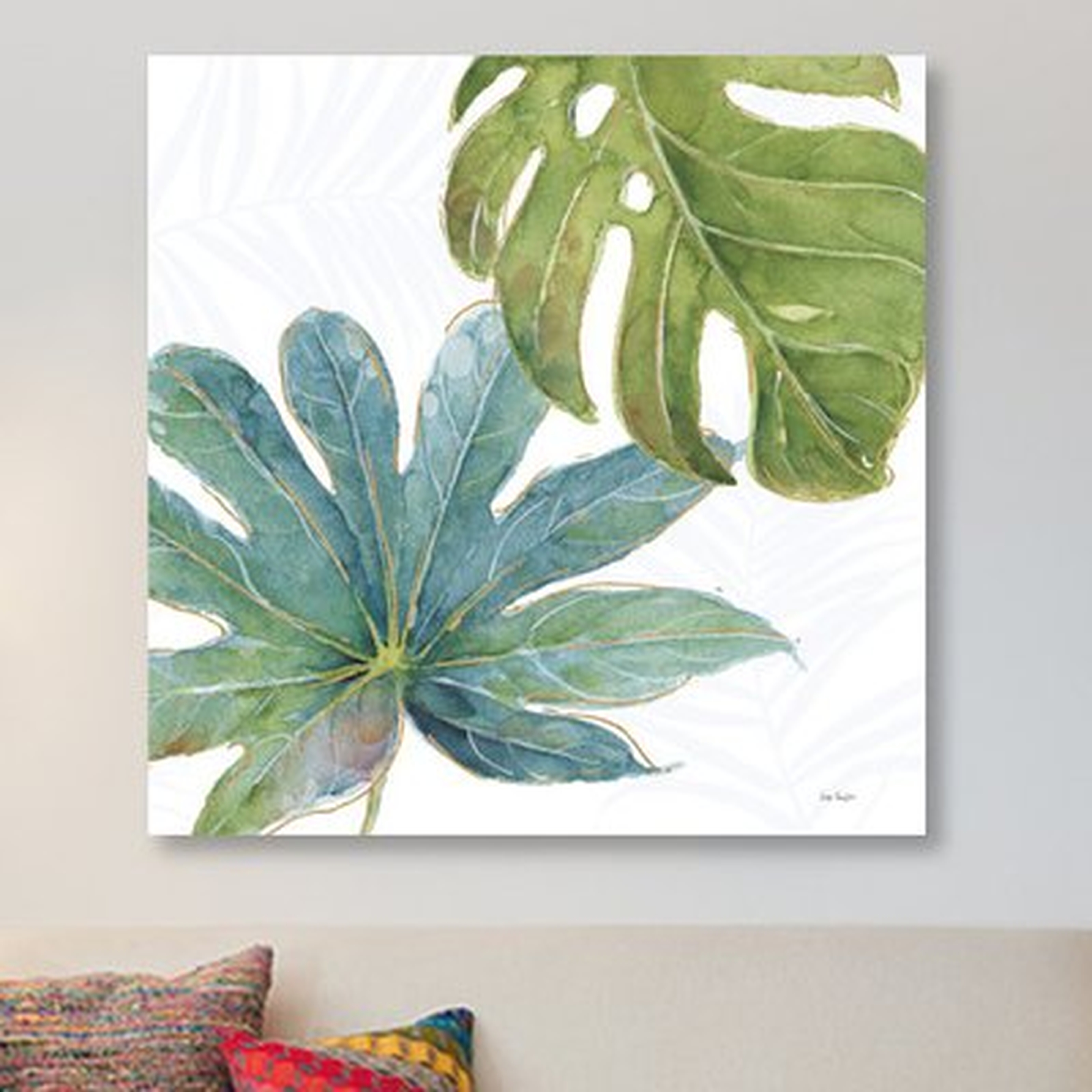 'Tropical Blush VII' Painting Print on Canvas - Wayfair