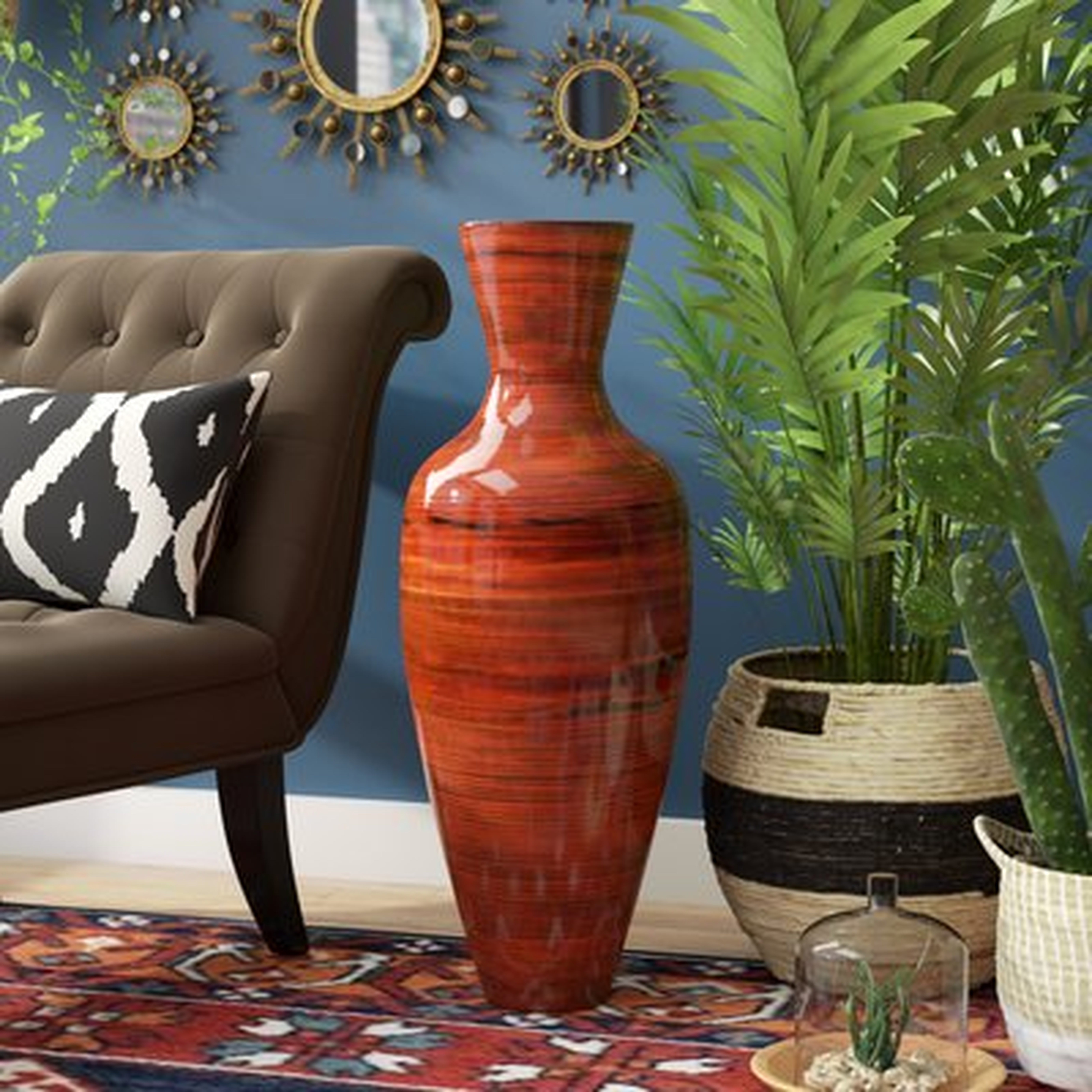 Amaury Tall Bamboo Floor Vase - Wayfair