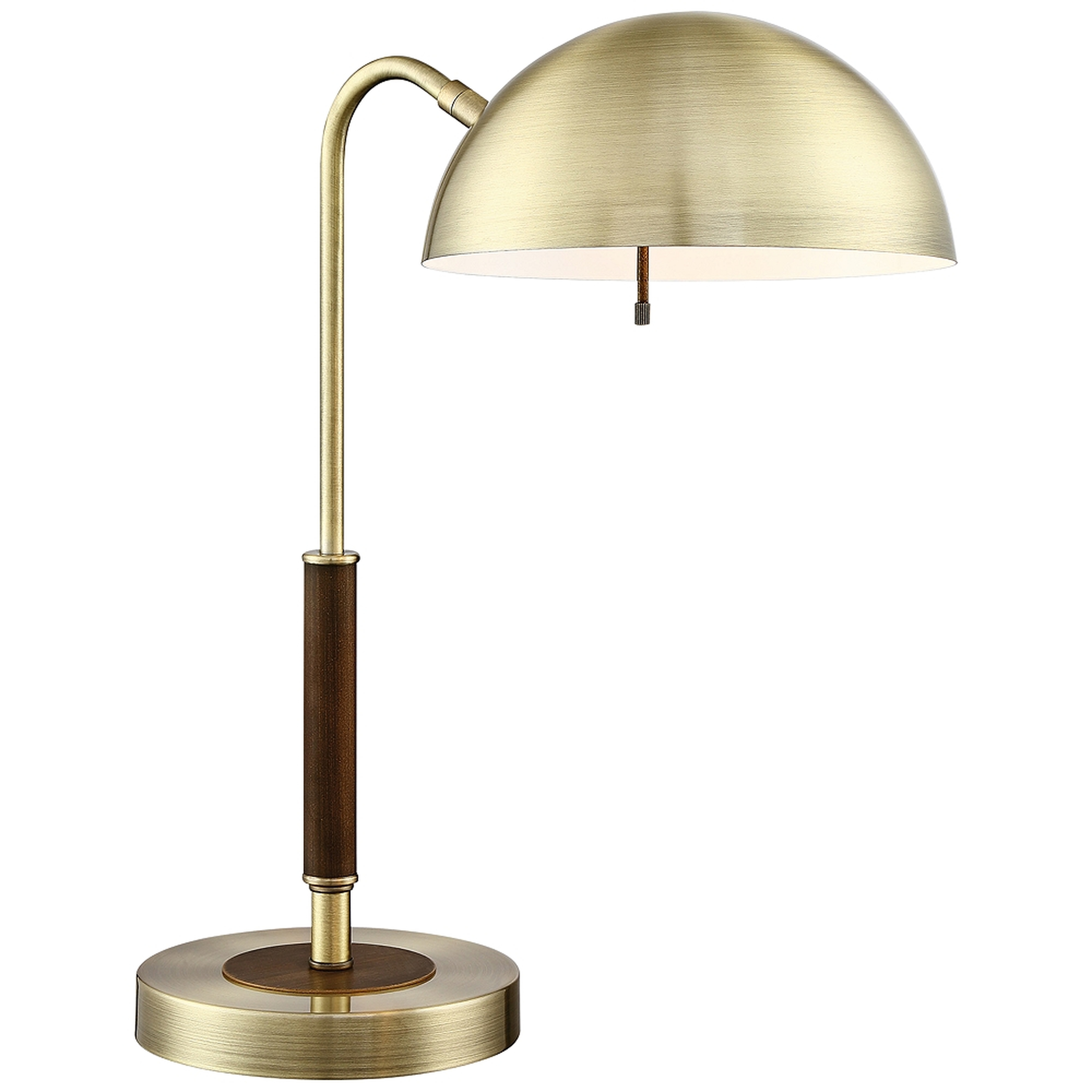 Lite Source Clouseau Antique Brass Metal Desk Lamp - Lamps Plus