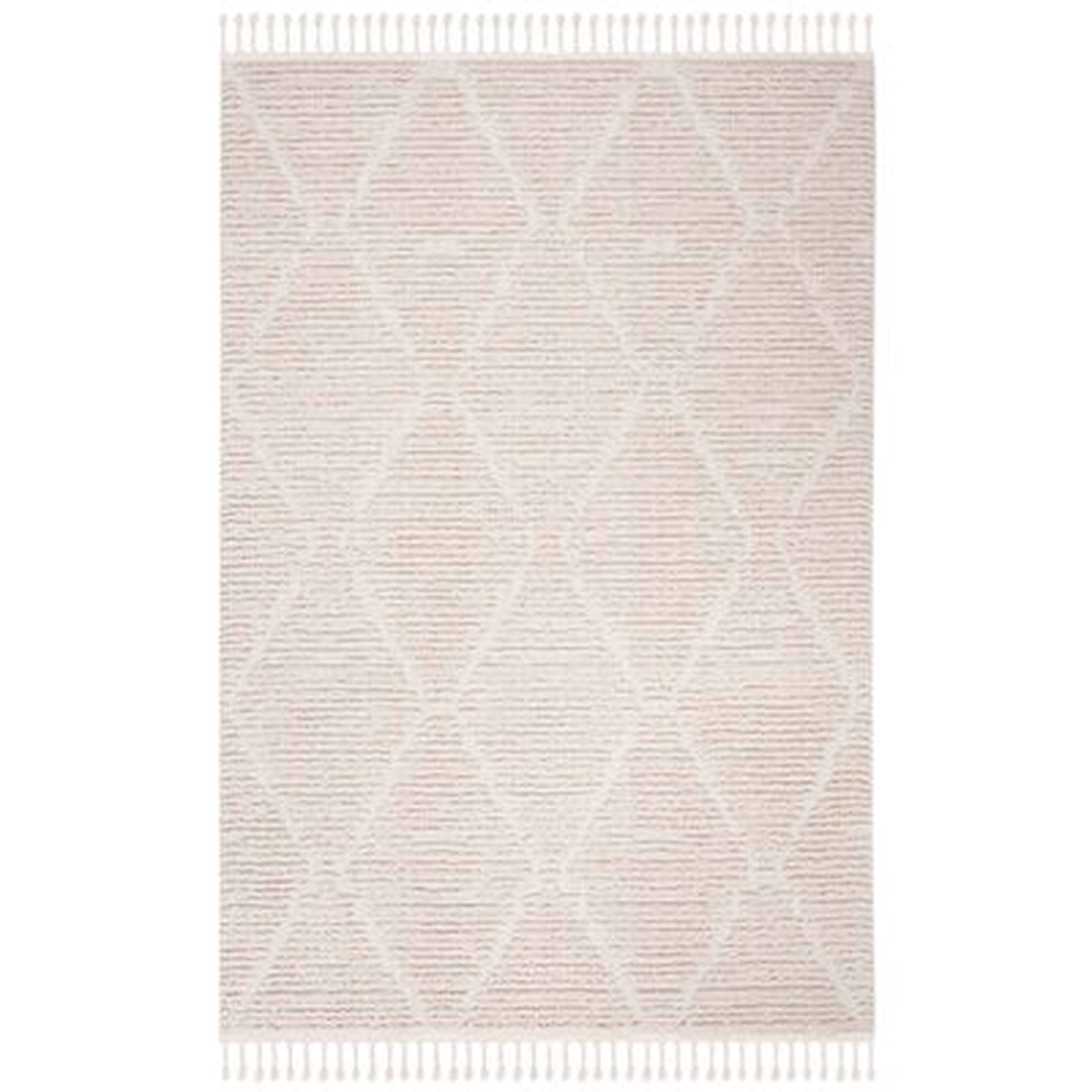 Idris Geometric Area Rug in Beige - Wayfair