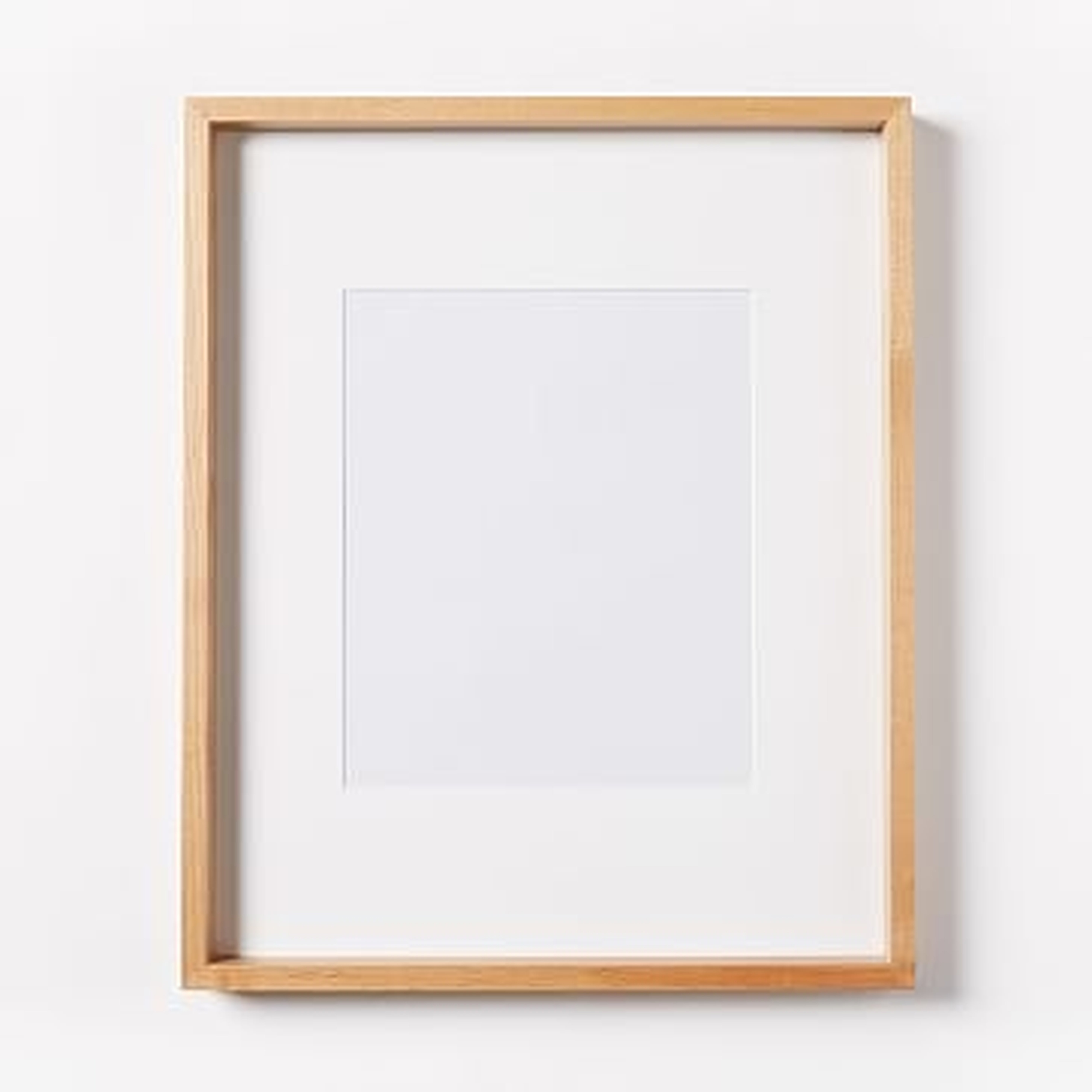 Thin Wood Gallery Frame, Bamboo, Individual, 8"x 10" (13" x 16" without mat) - West Elm