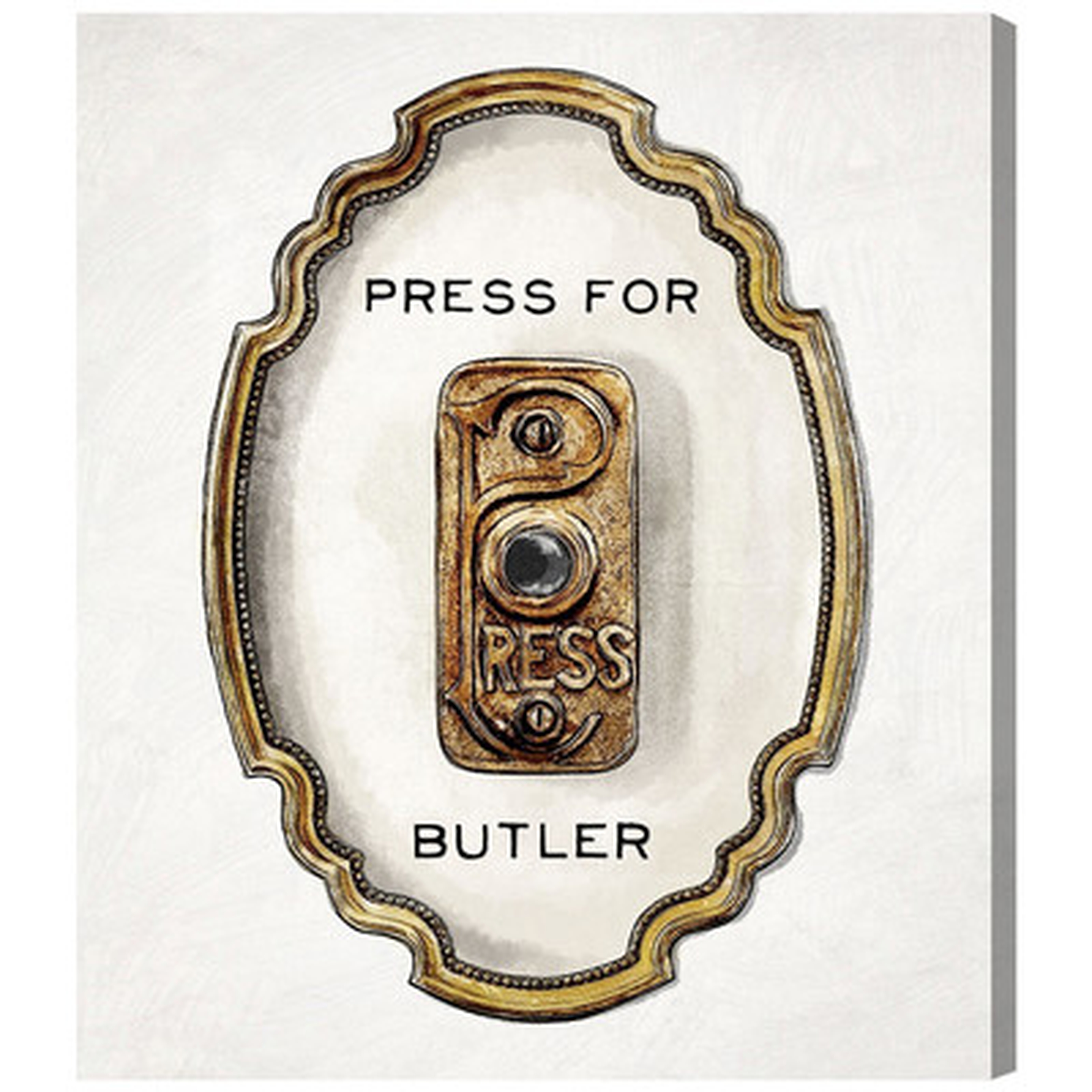 Press For Butler Graphic Art on Canvas - Wayfair