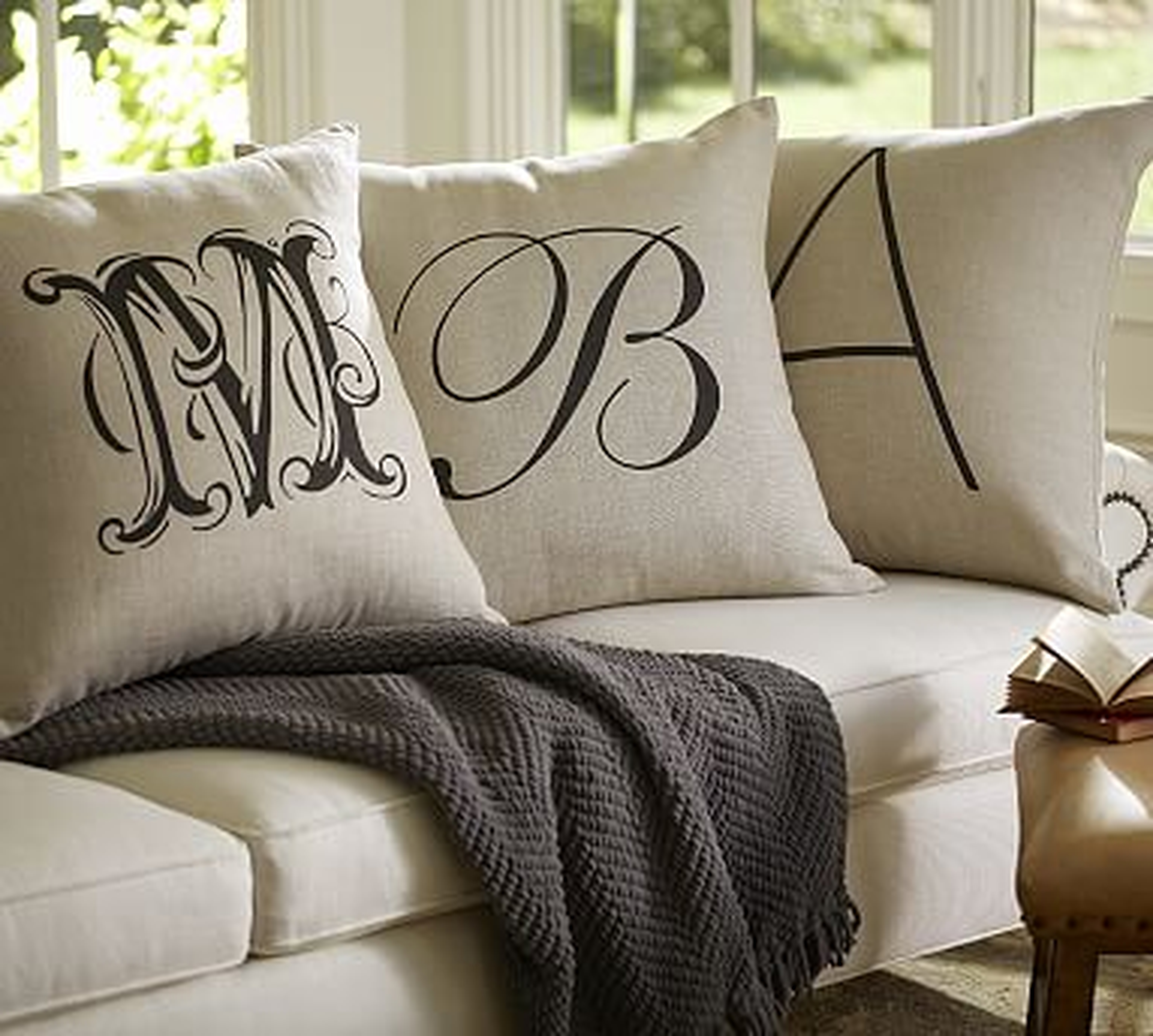 Personalized Alphabet Pillow Cover, 18" - Pottery Barn