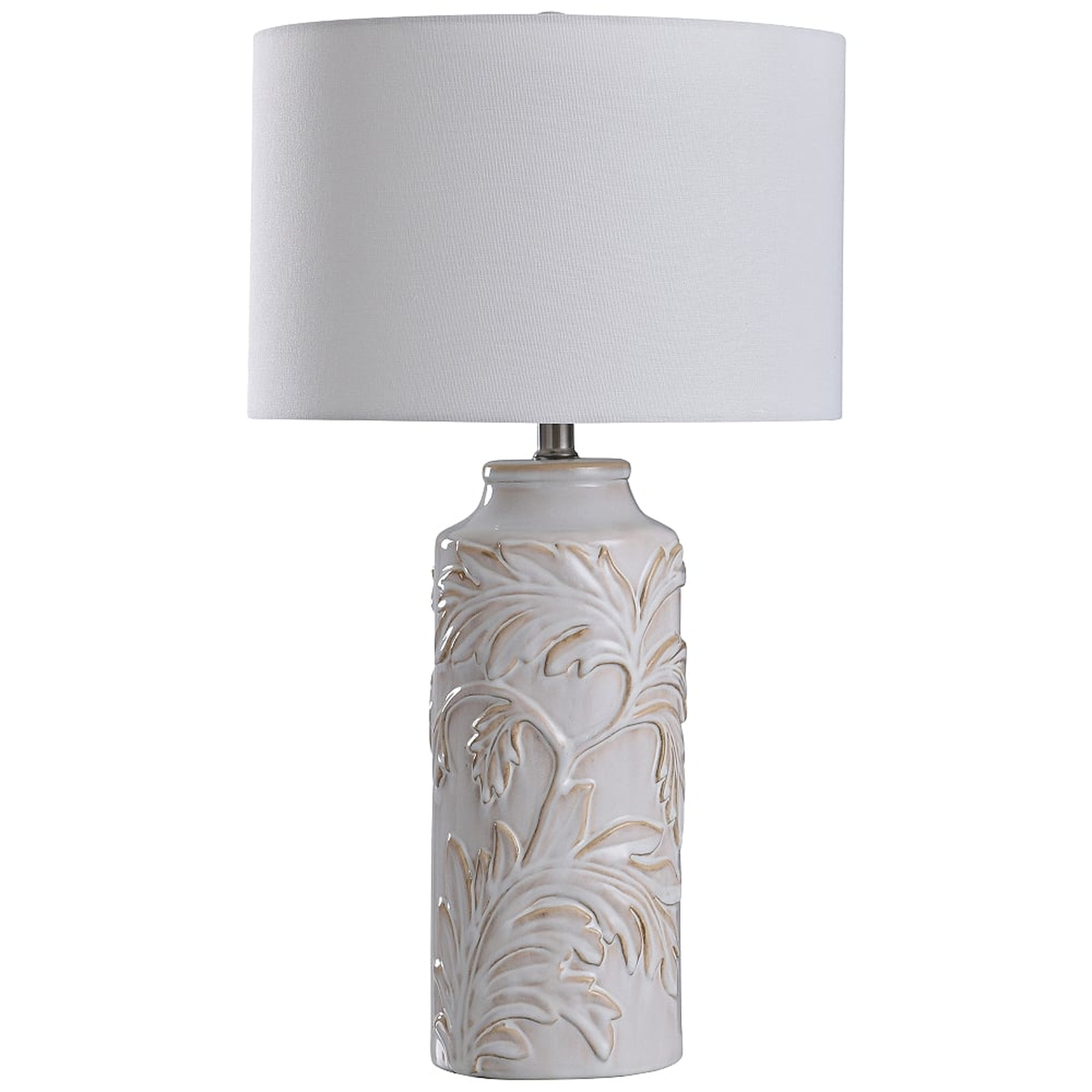 Mirfield Beige Textured Ceramic Table Lamp - Style # 69C33 - Lamps Plus