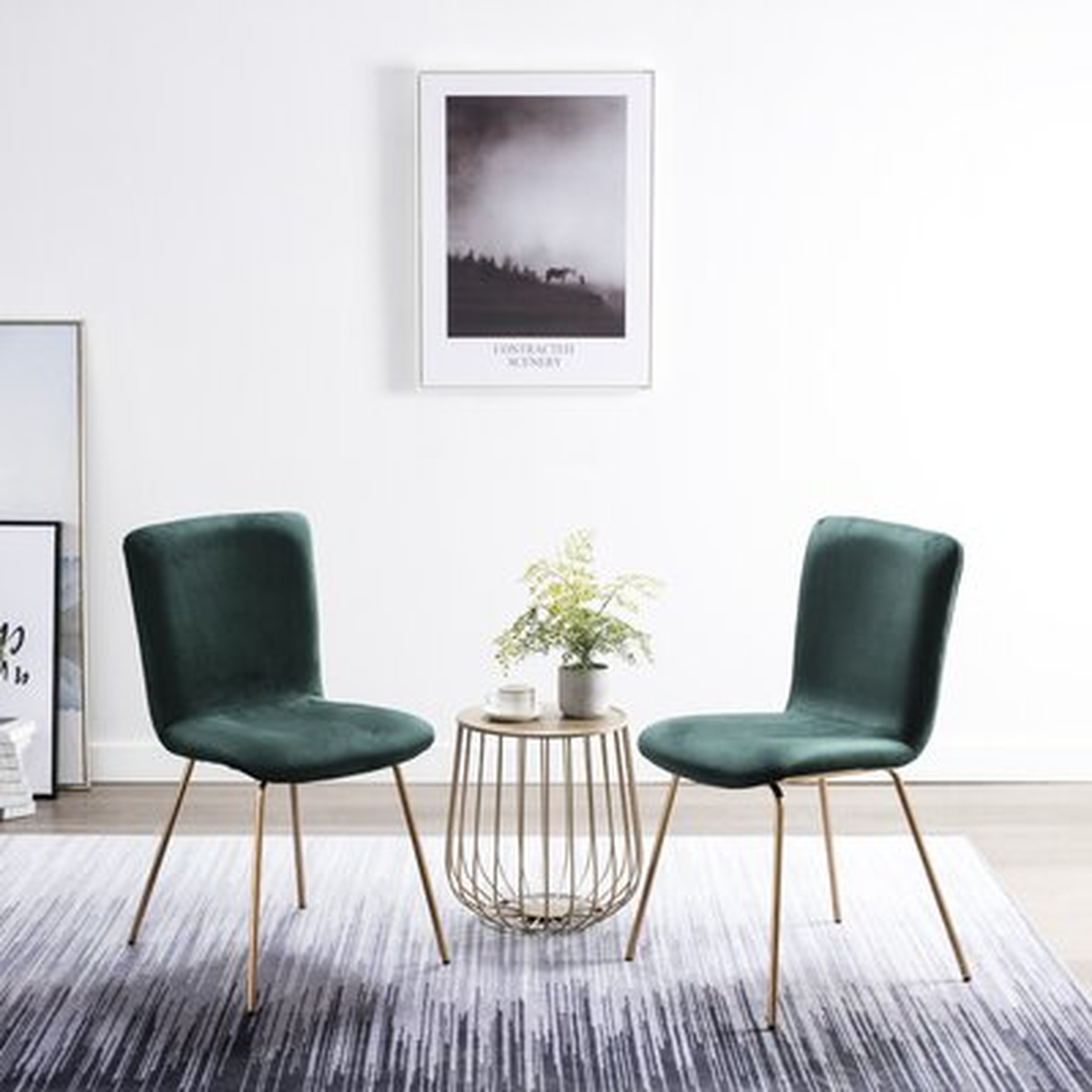 Travers Upholstered Dining Chair (Set of 2) - Wayfair